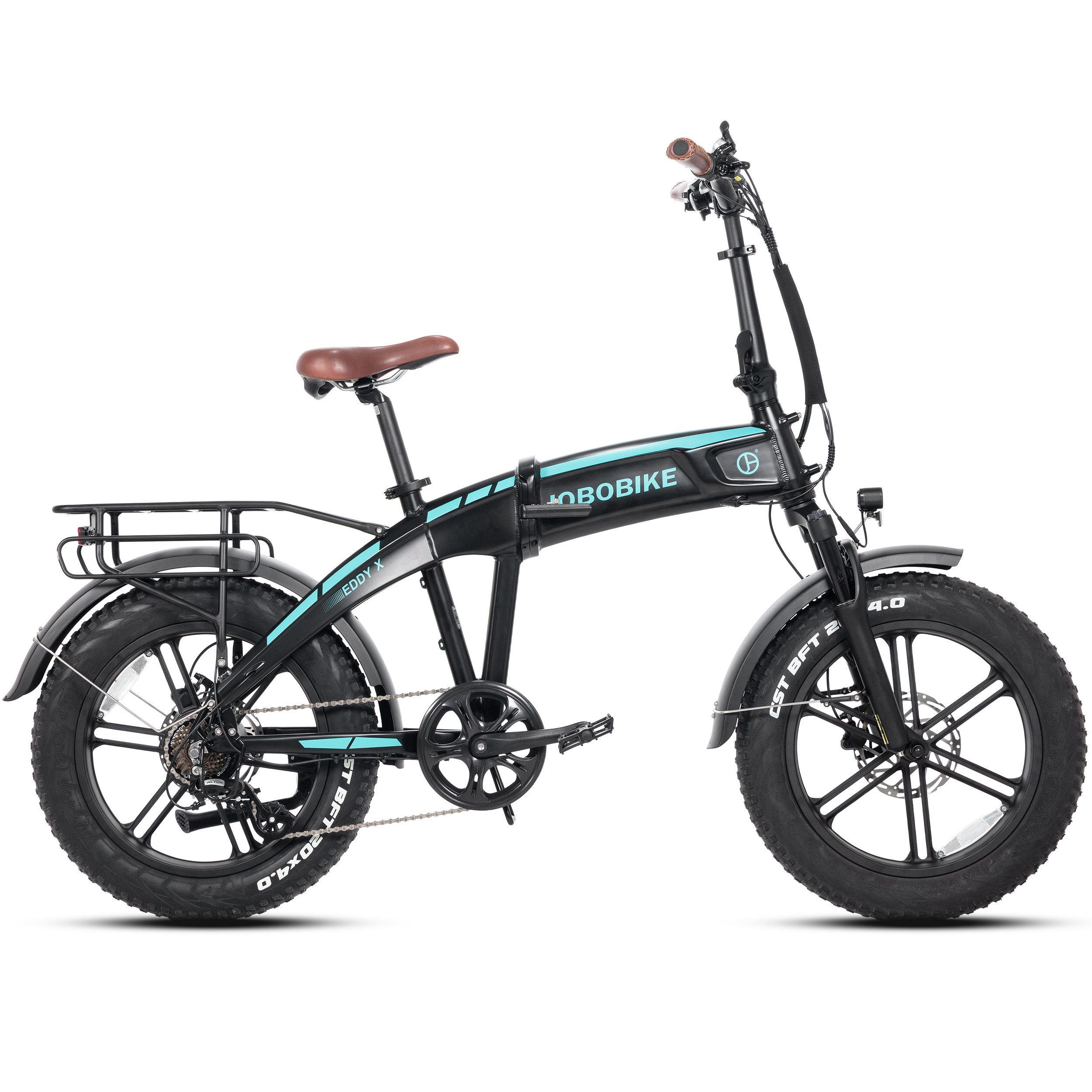 E-Bike Klapprad 20 Zoll, Faltrad, 48V 720Wh, 120km, mit Blinkern & Bremslicht, Fatbike
