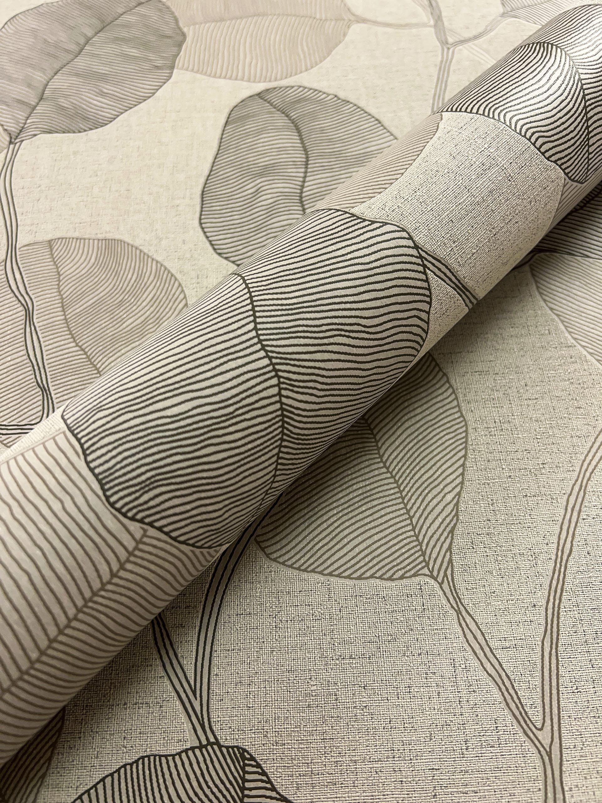 Newroom Vliestapete, Braun Tapete Floral Blätter günstig online kaufen