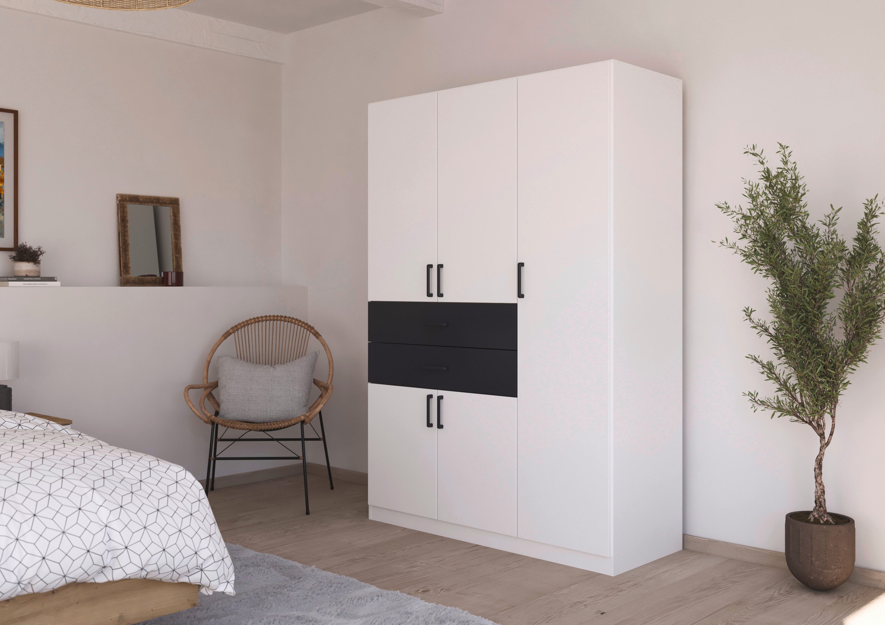 rauch Drehtürenschrank "Kleiderschrank Schrank Garderobe MAIKA mit Dekor-Fr günstig online kaufen