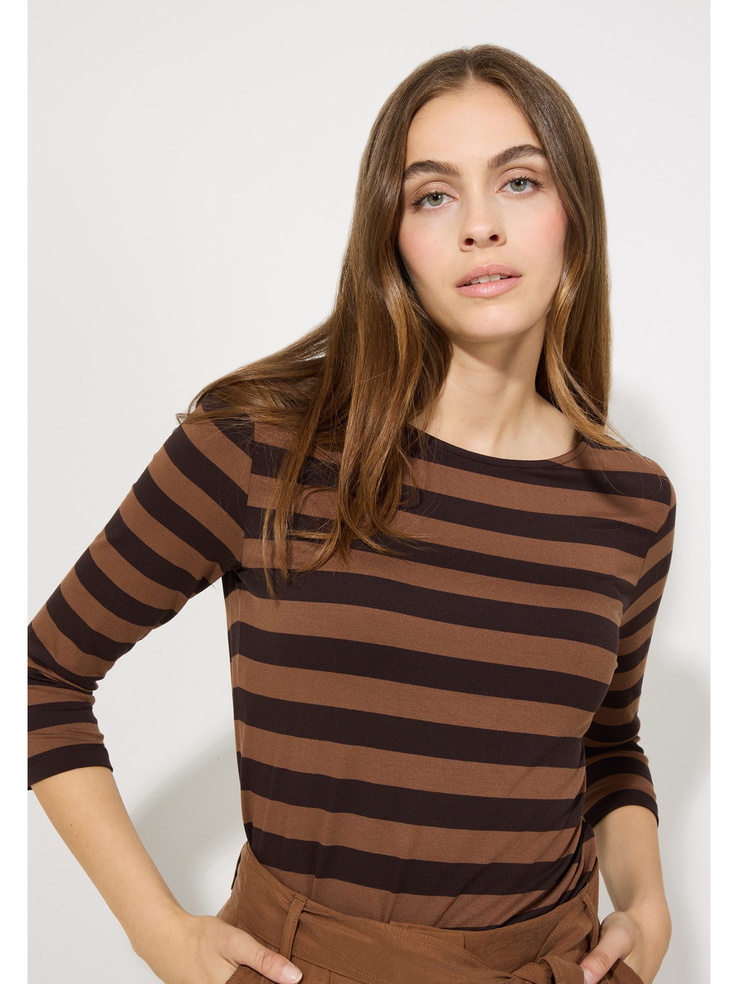 MORE&MORE 3/4-Arm-Shirt Viskosejerseyshirt günstig online kaufen