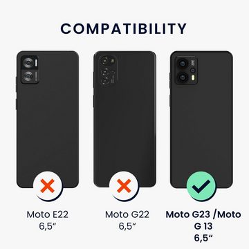 kwmobile Handyhülle Hülle für Motorola Moto G23 / Moto G13, Hülle Silikon - Soft Handyhülle - Handy Case Cover - Lavendelgrau