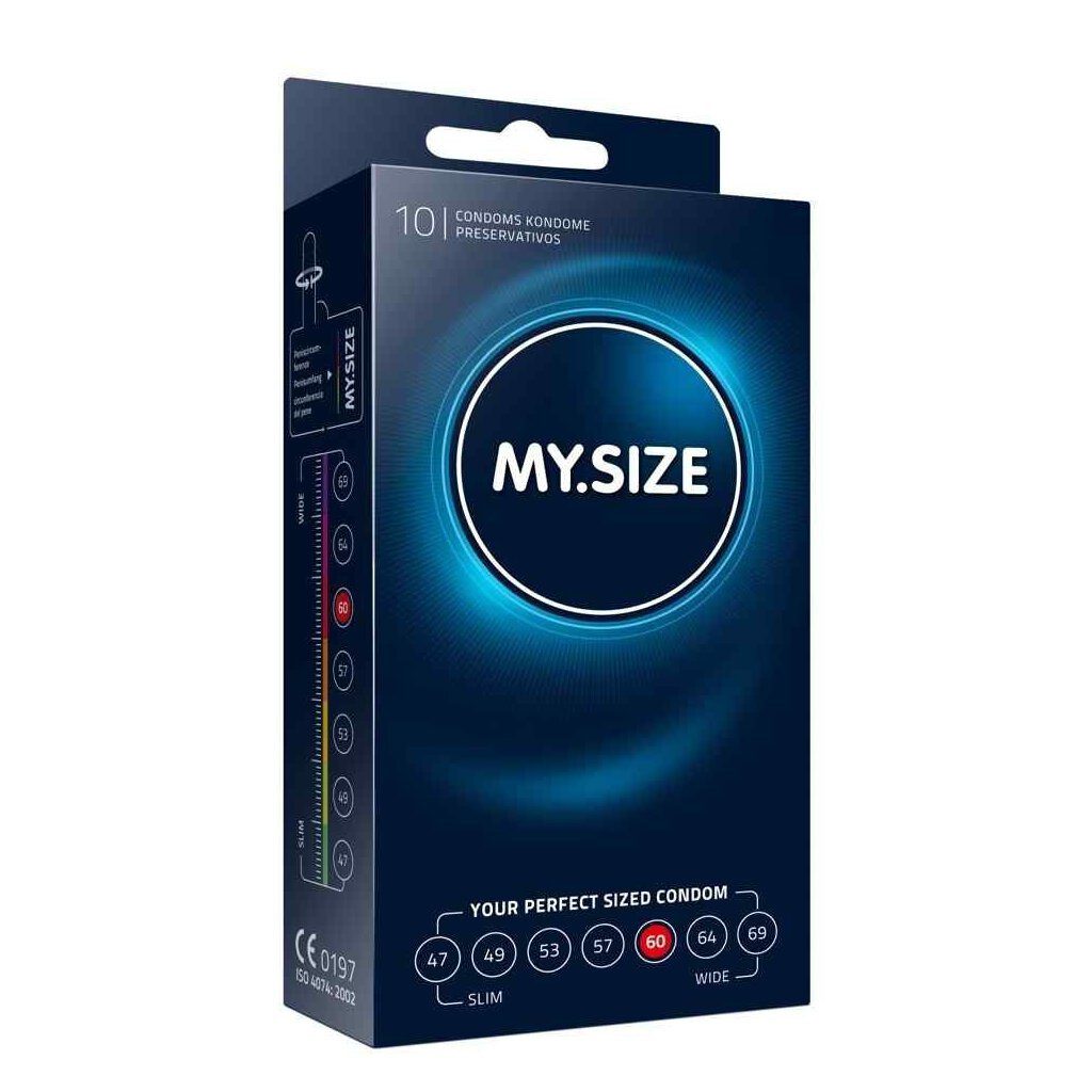 MY.SIZE XXL-Kondome MY.SIZE Pro 60 mm 10er, 1 St., Hauchdünn, Vegan, Allrgenarm