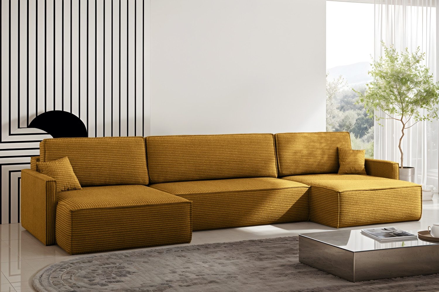 Kaiser Möbel Ecksofa Ecksofa Carlos U-Form günstig online kaufen