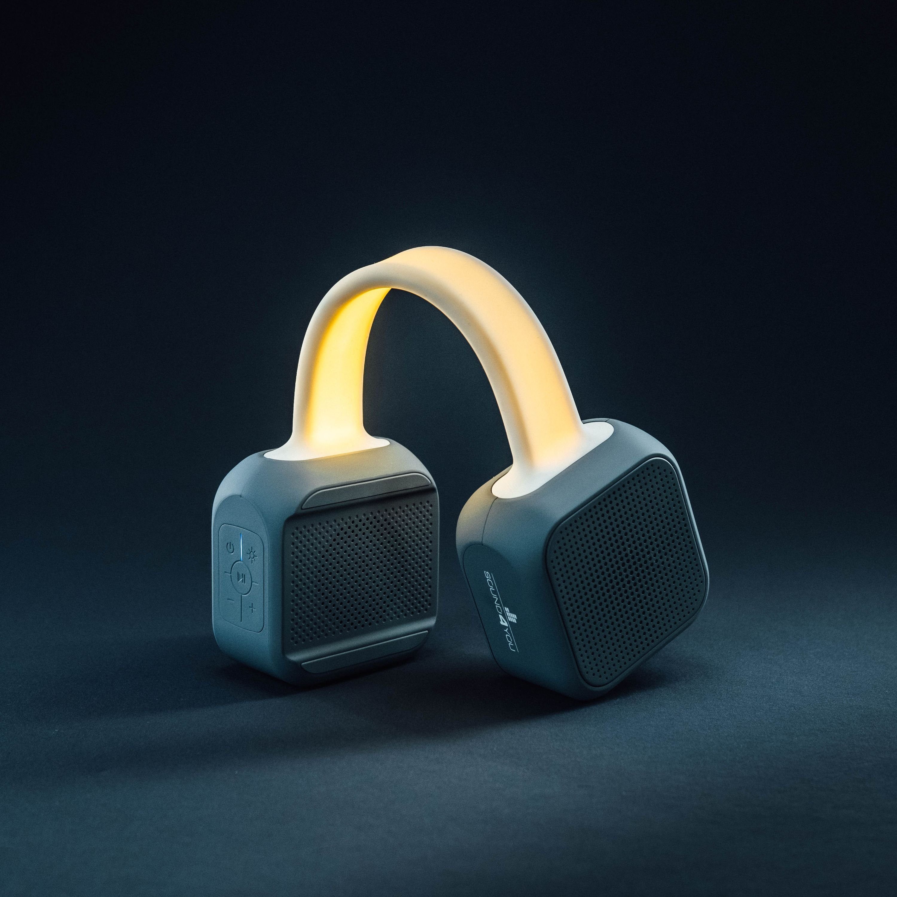 Schwaiger 661699 Portable-Lautsprecher (Bluetooth, 10 W, mit LED Leuchtband)