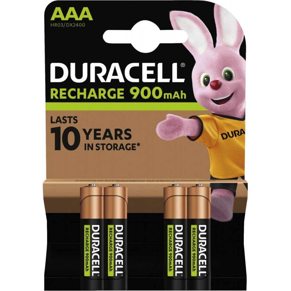 Duracell Duracell HR03 StayCharged 800mAh 4er Blister Akkus Handy-Akku Duracell HR03 StayCharged Accu 800mAh 4er Blister (1,2 Volt V), Vorgeladene Ni-MH Micro-Akkus
