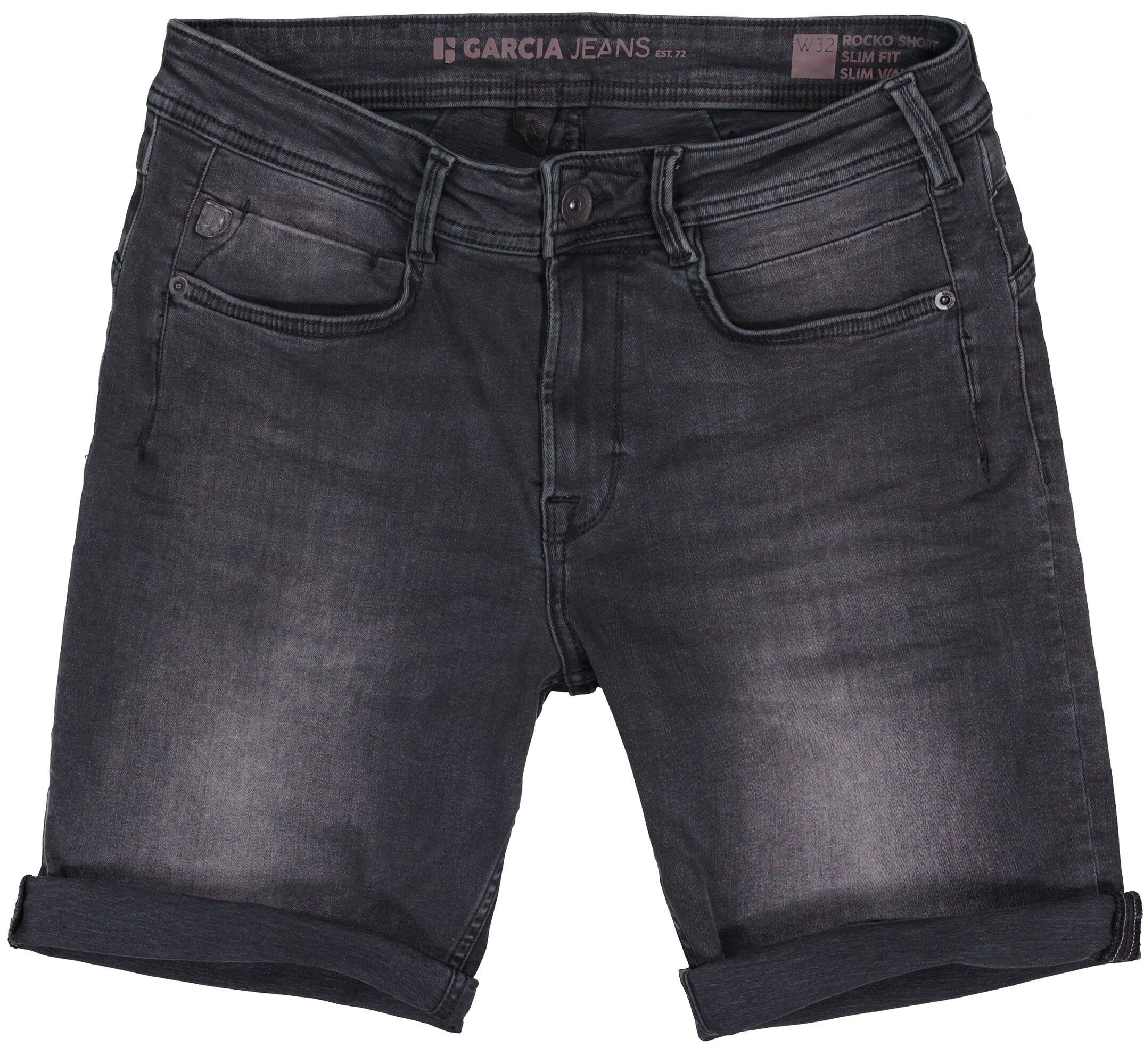 GARCIA JEANS 5-Pocket-Jeans GARCIA ROCKO SHORT black dark used 695.6080 - Ultra Denim
