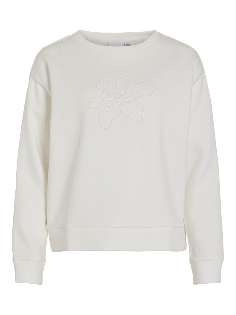 Vila Sweatshirt VIFRIDEA FLOWER EMB O-NECK