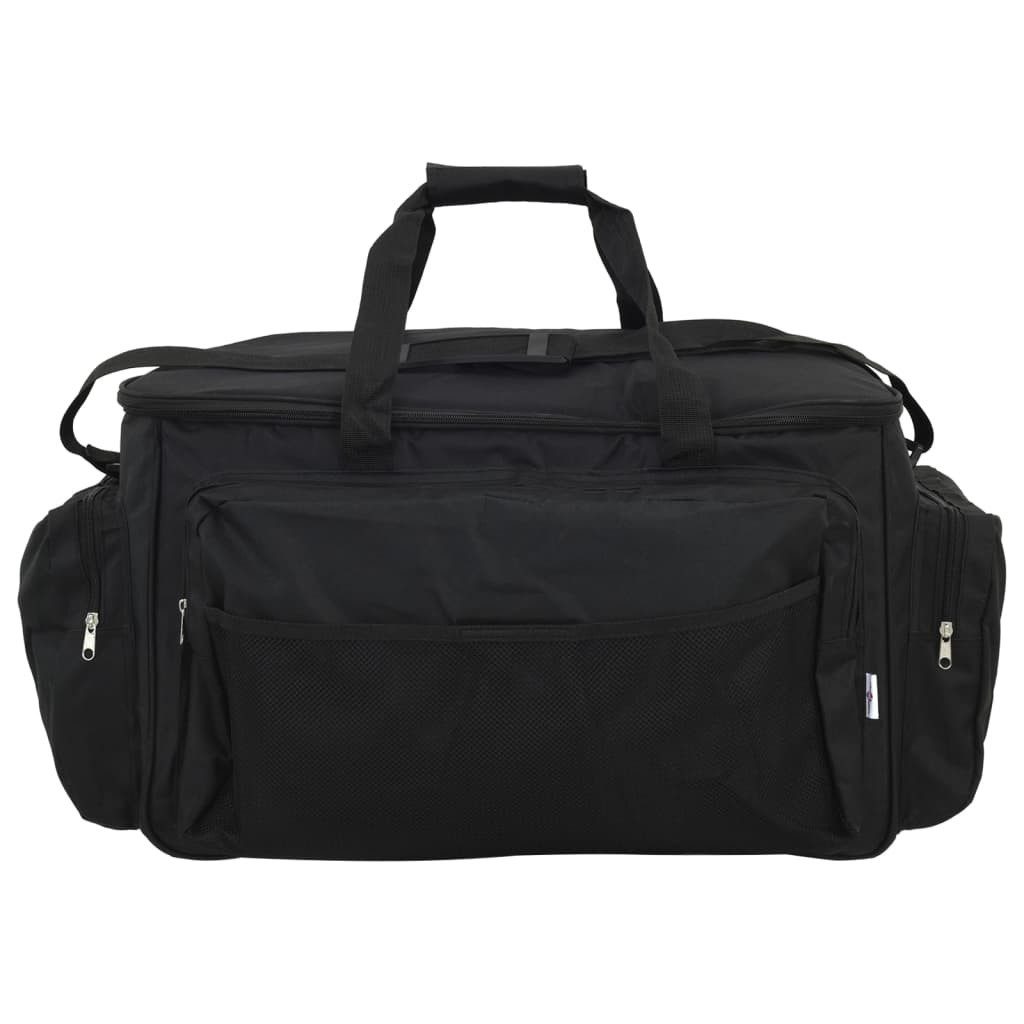 vidaXL Angelkoffer Angeltasche Wasserdicht Schwarz Oxford-Gewebe