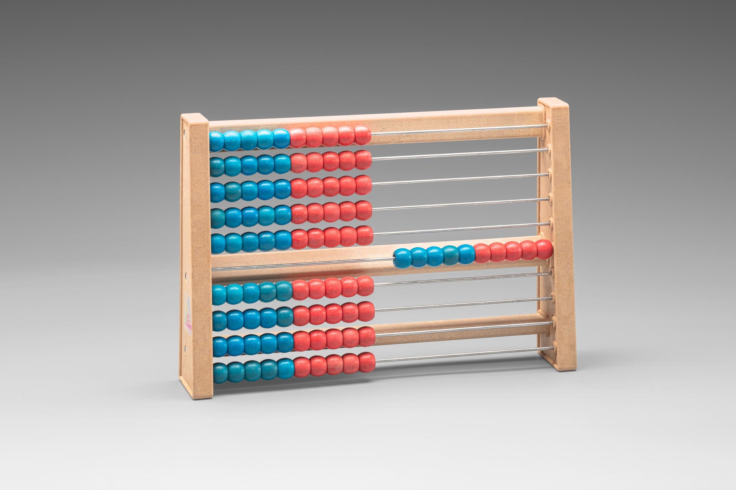 Wissner® aktiv lernen Lernspielzeug Rechenrahmen 100er Zahlenraum, RE-Wood® Abakus Rechenschieber, RE-Plastic® – Bild 2 von 5