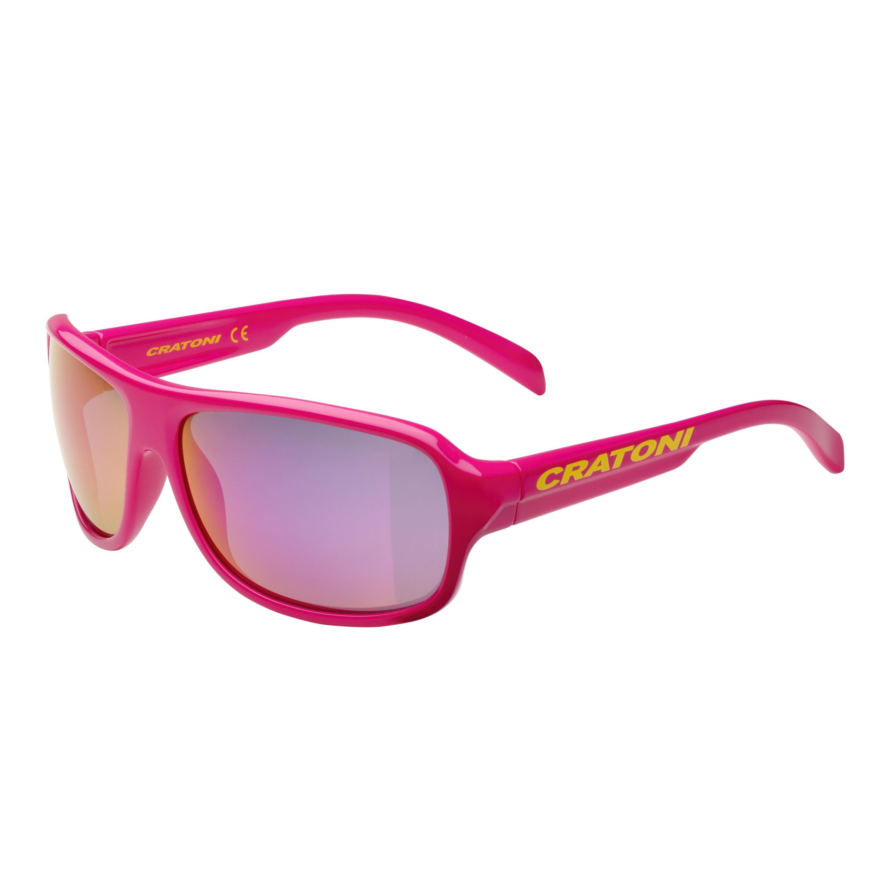 Cratoni Fahrradbrille für Kinder C-Ice Junior Sonnenbrille 100% UV Schutz, kratzfest, robust