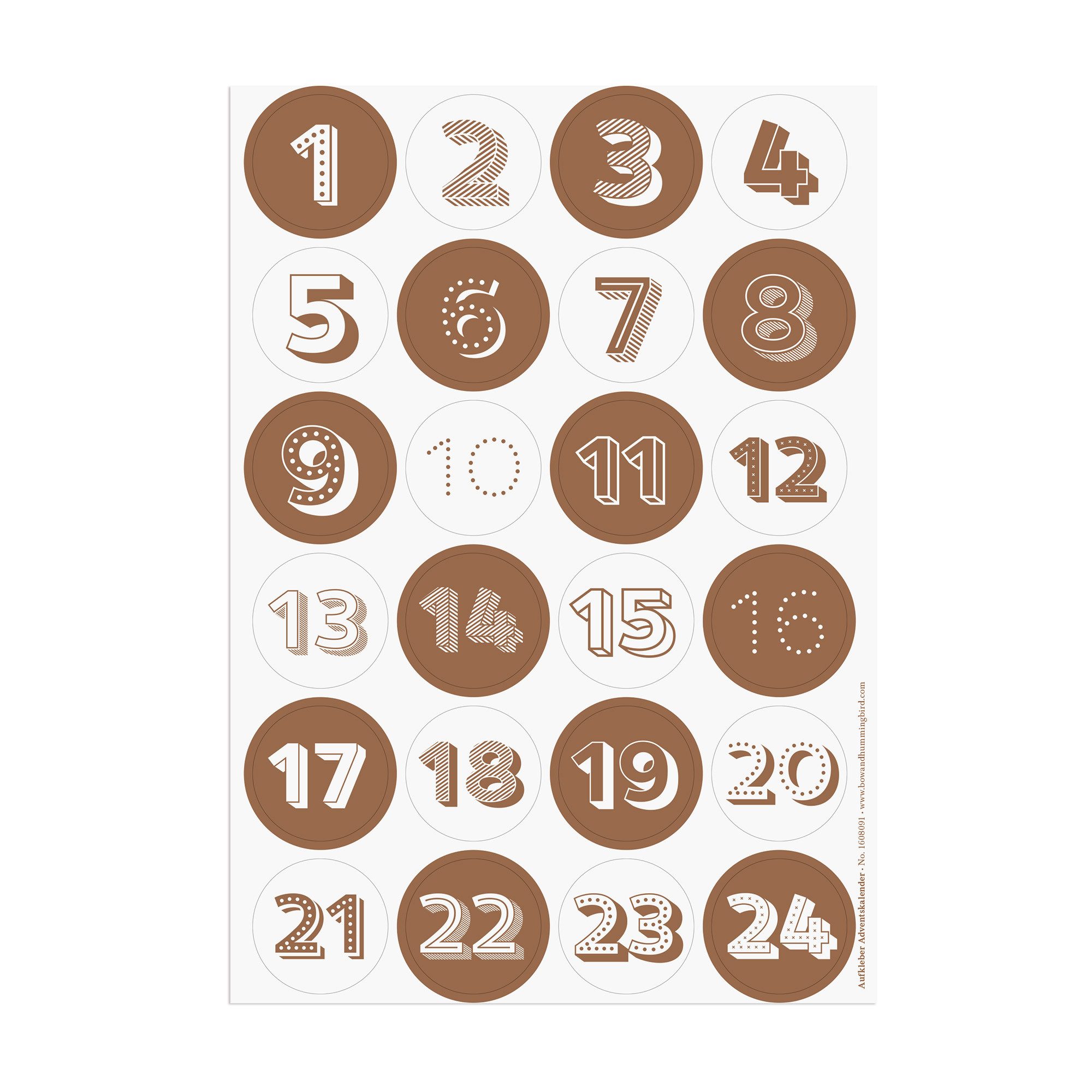 Bow & Hummingbird Календари Aufkleber Календари Kupfer