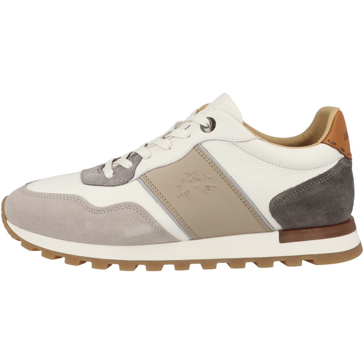 La Martina LFM261 Herren Sneaker Turnschuhe, Sportschuhe, Freizeitschuhe, Halbschuhe, Schnürschuhe