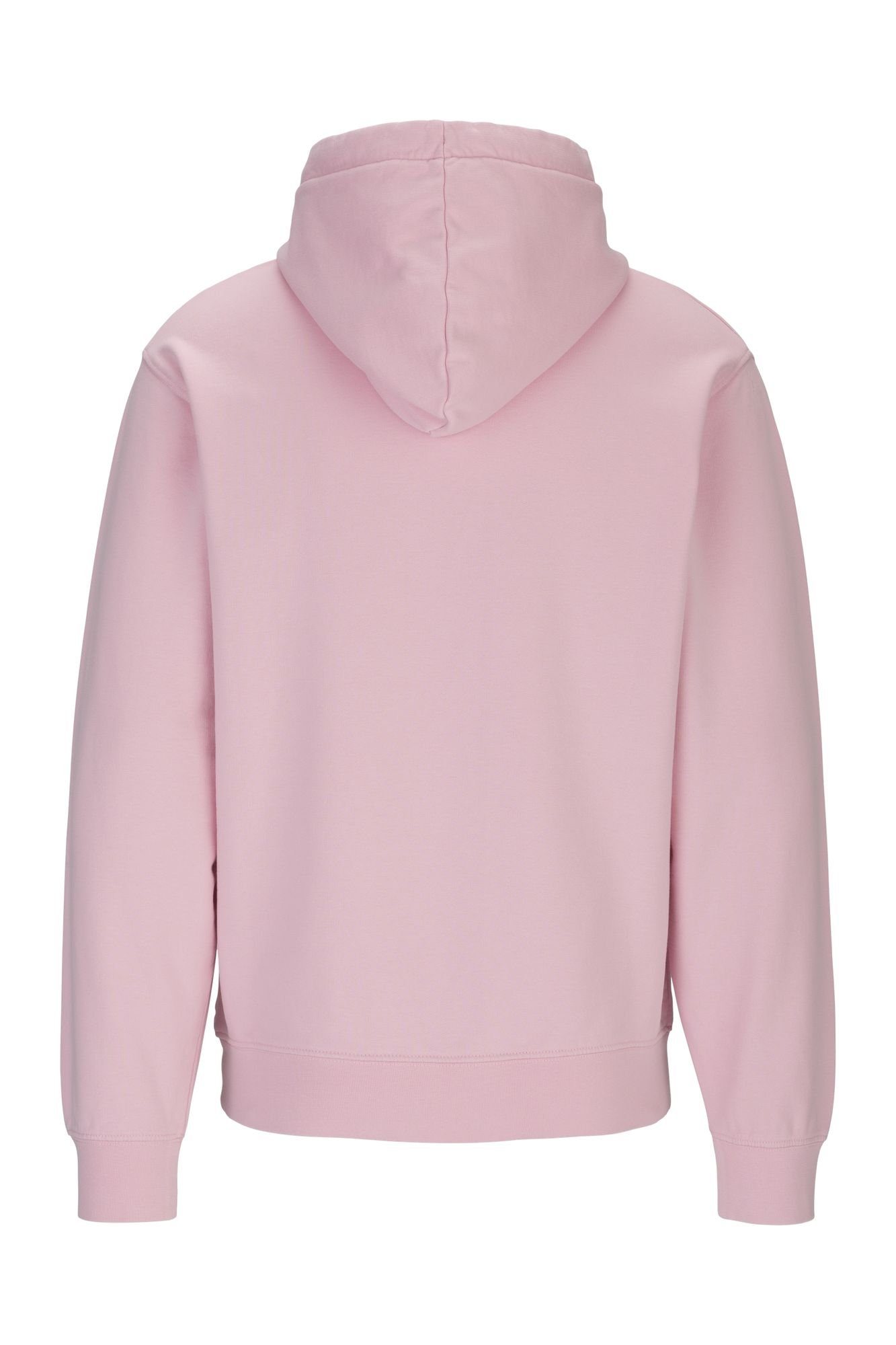 Logoprint pink Kapuzensweatshirt Hoodie Basic mit Herren Replay