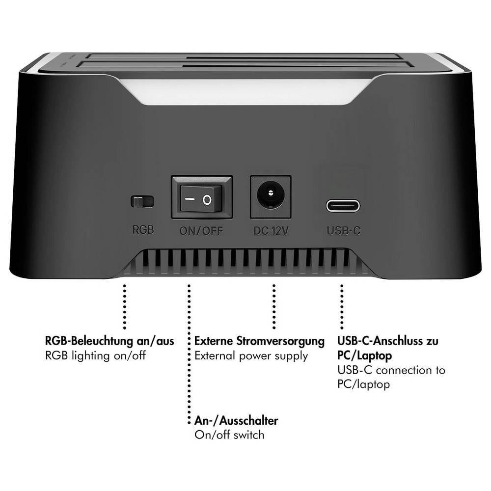 LogiLink Laptop-Dockingstation USB-C® Dockingstation QP0036