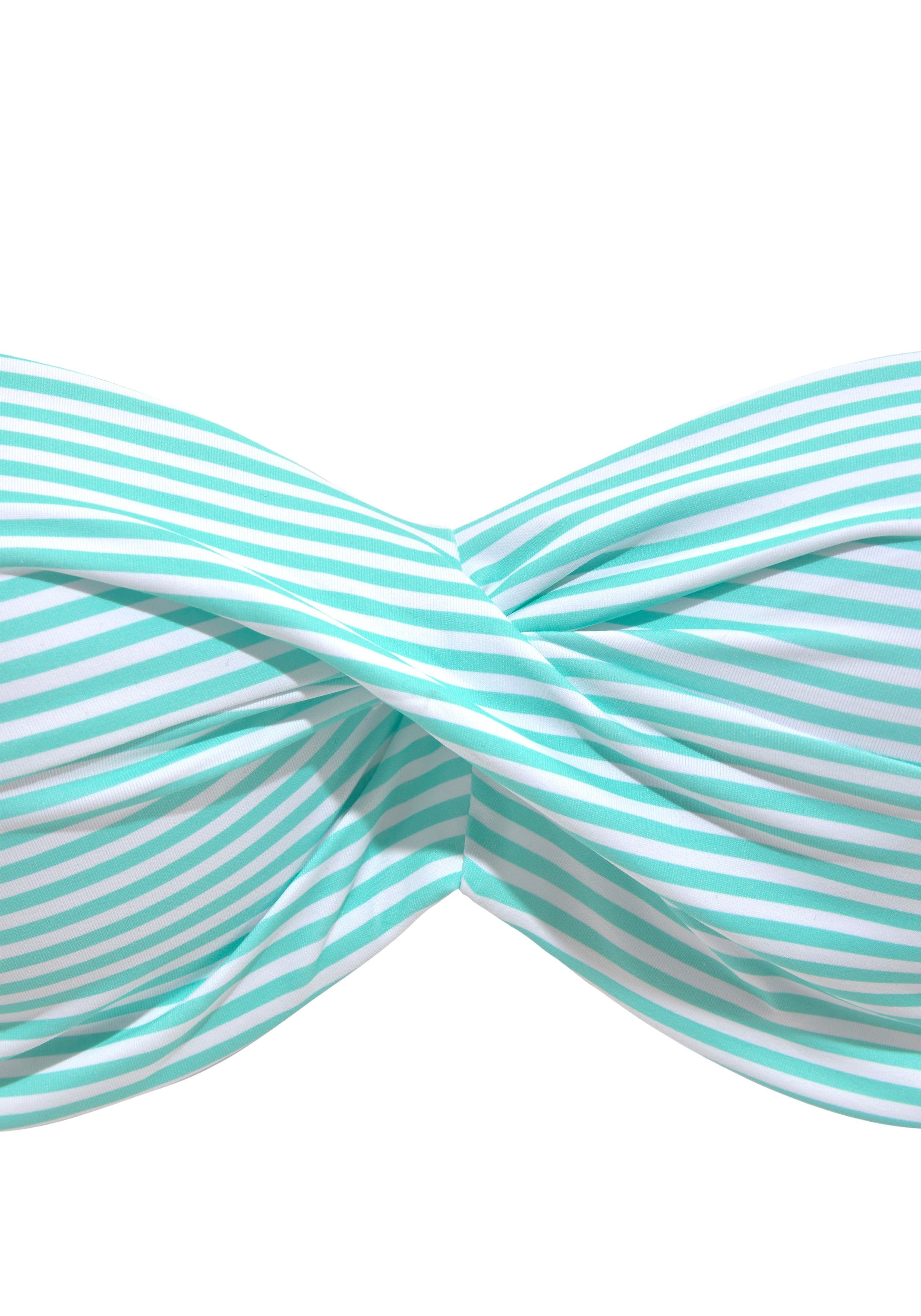 s.Oliver Bügel-Bandeau-Bikini in getwisteter Optik