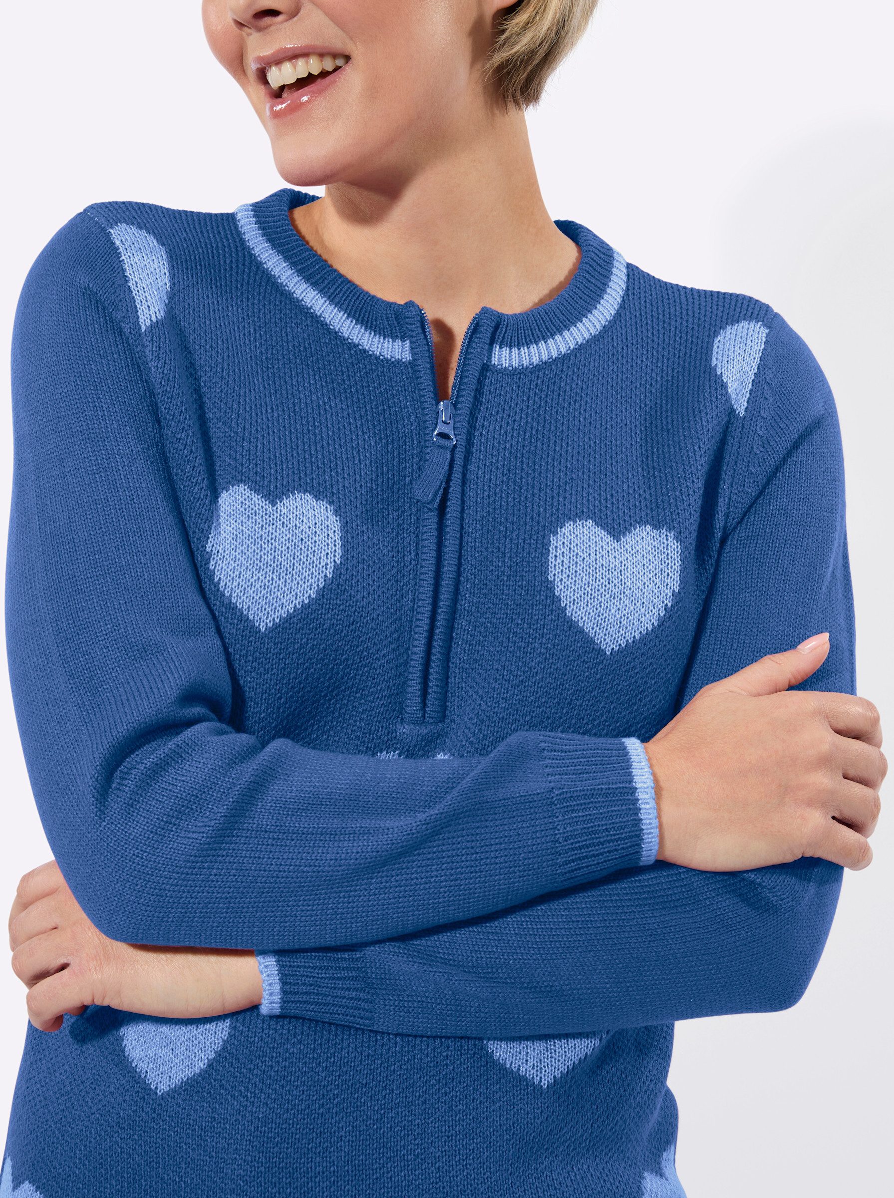 Witt Strickpullover Langarm-Pullover Langarm Jacquard