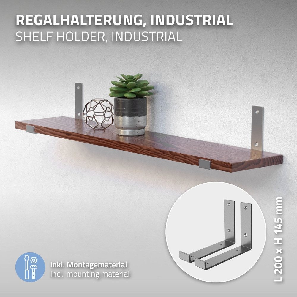 ML-DESIGN Wandregalhalter Regalhalterung L-Form aus Metall, Regalwinkel für günstig online kaufen