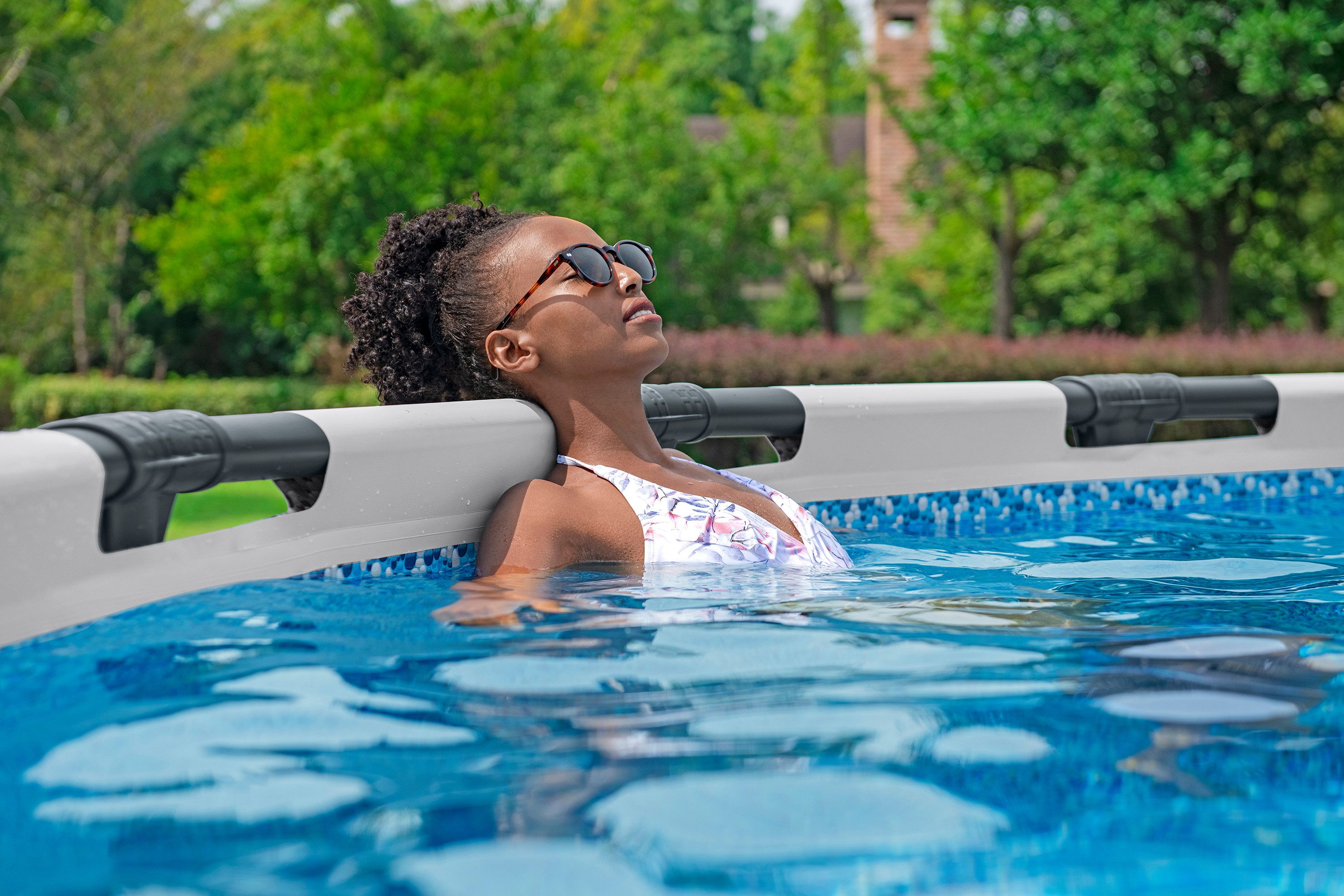 Bestway Framepool Steel Pro MAX™ (Set, Inkl. Filterpumpe), Ø 549 x 132 cm, rund