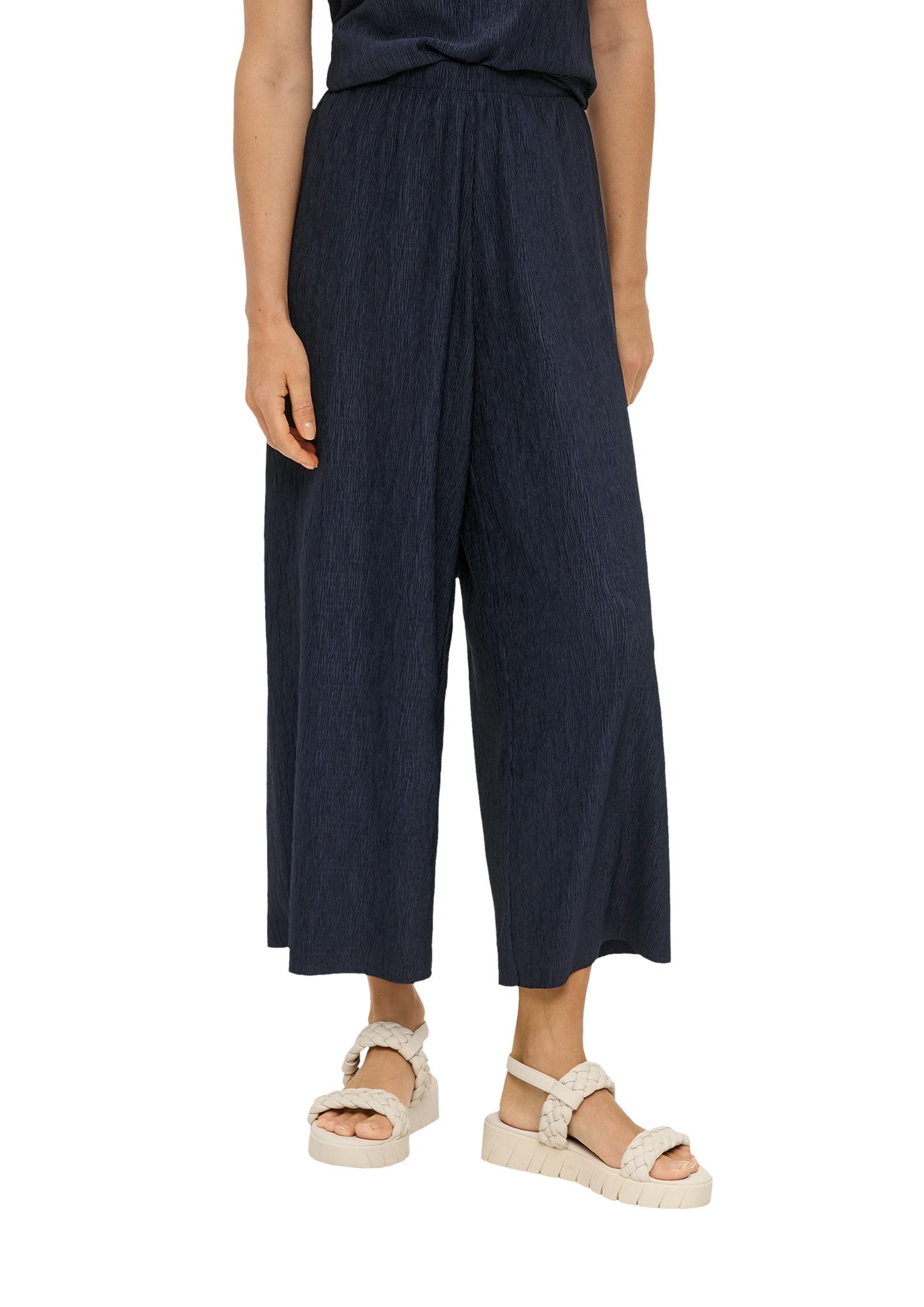 s.Oliver Culotte Sommerhose mit Struktur günstig online kaufen