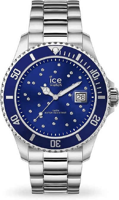 ice-watch Quarzuhr, Ice-Watch - ICE steel Blue cosmos silver (Medium)