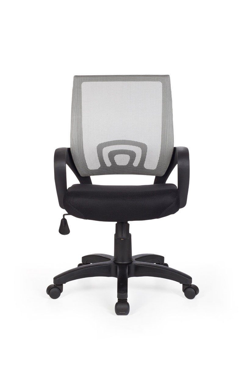 Schreibtischstuhl Drehstuhl Armlehne), (Bürostuhl mit Weiß Jugendstuhl Amstyle grau Bürodrehstuhl SPM1.078 ergonomisch