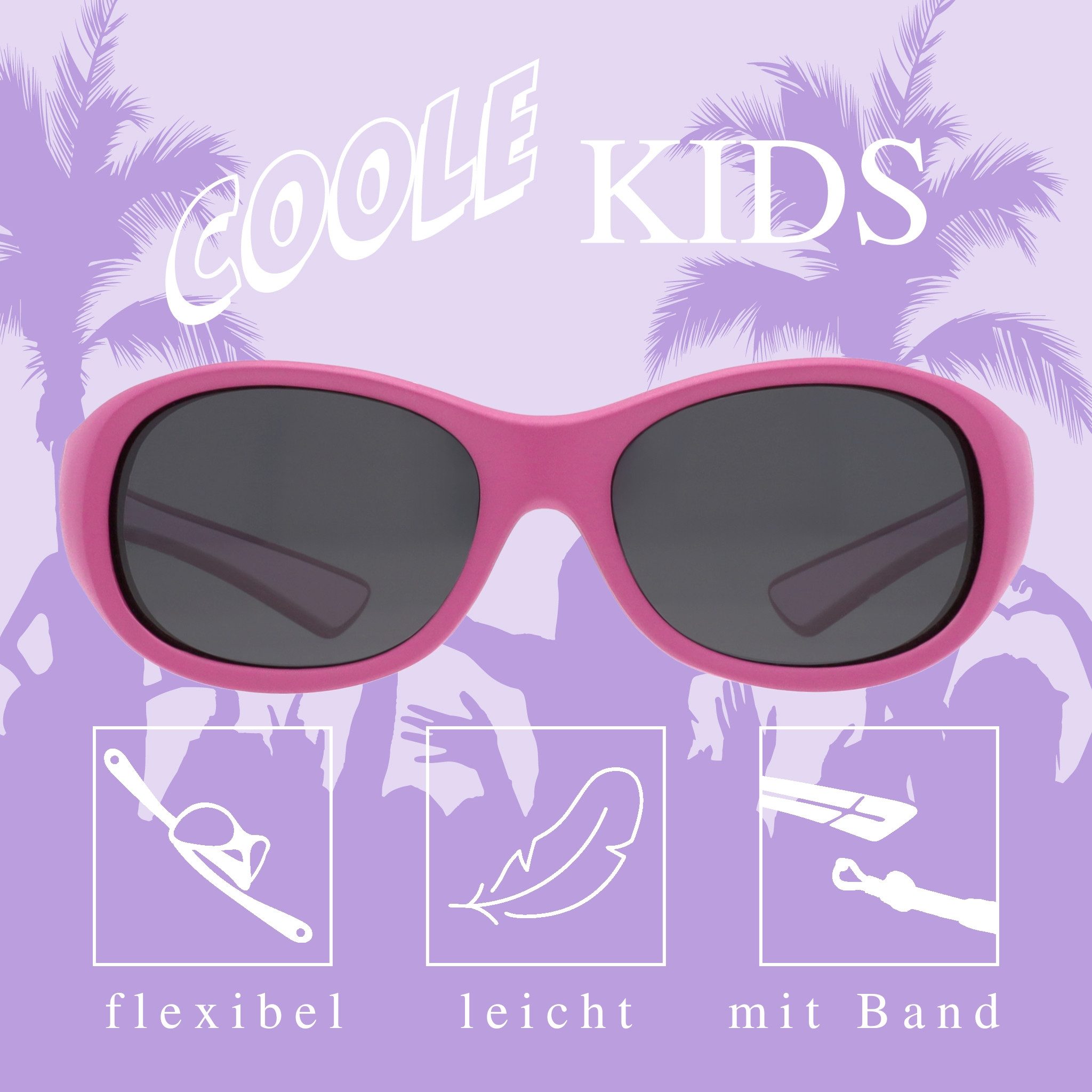 ActiveSol Sonnenbrille Kinder Kids@School, 5-10 Jahre UV-Schutz, polarisiert