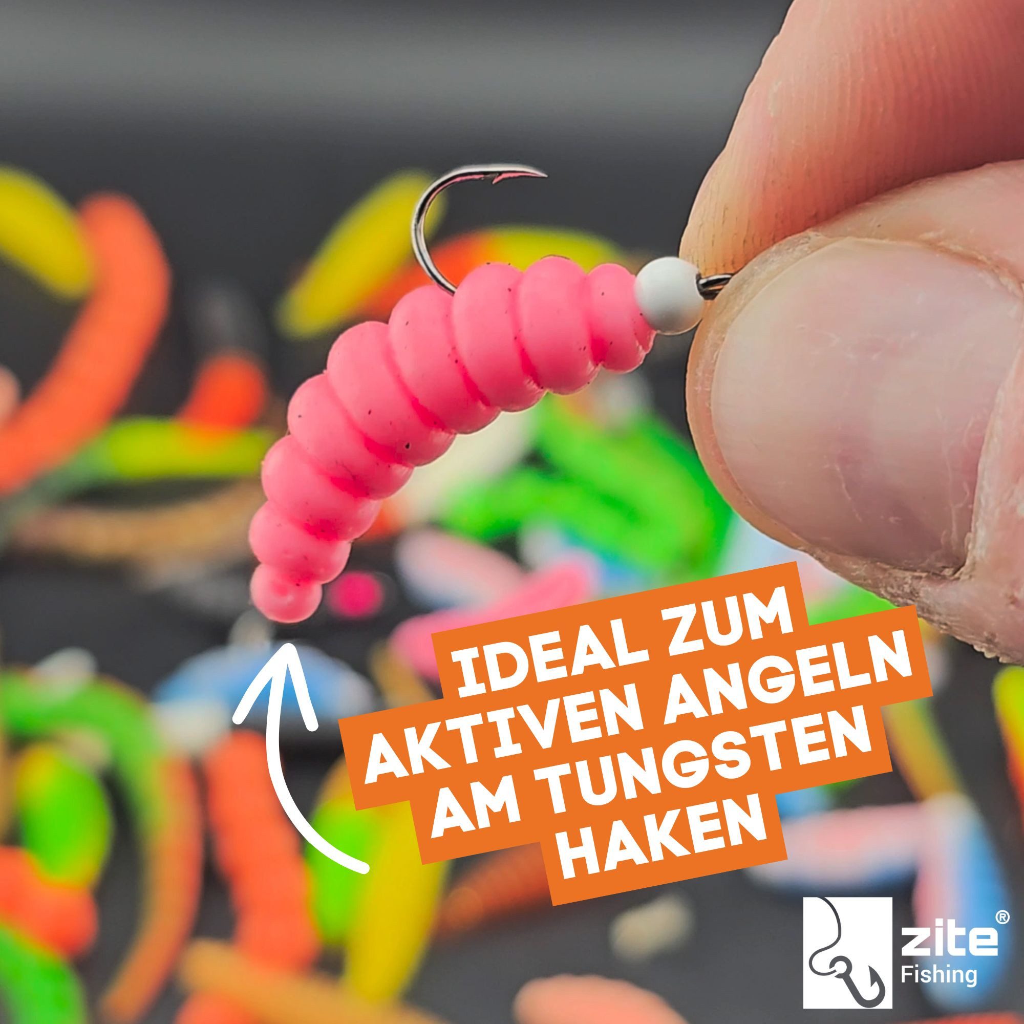 Zite Kunstköder Mighty Mag Mix Aroma 2,8 cm Bienenmade 12 Stück