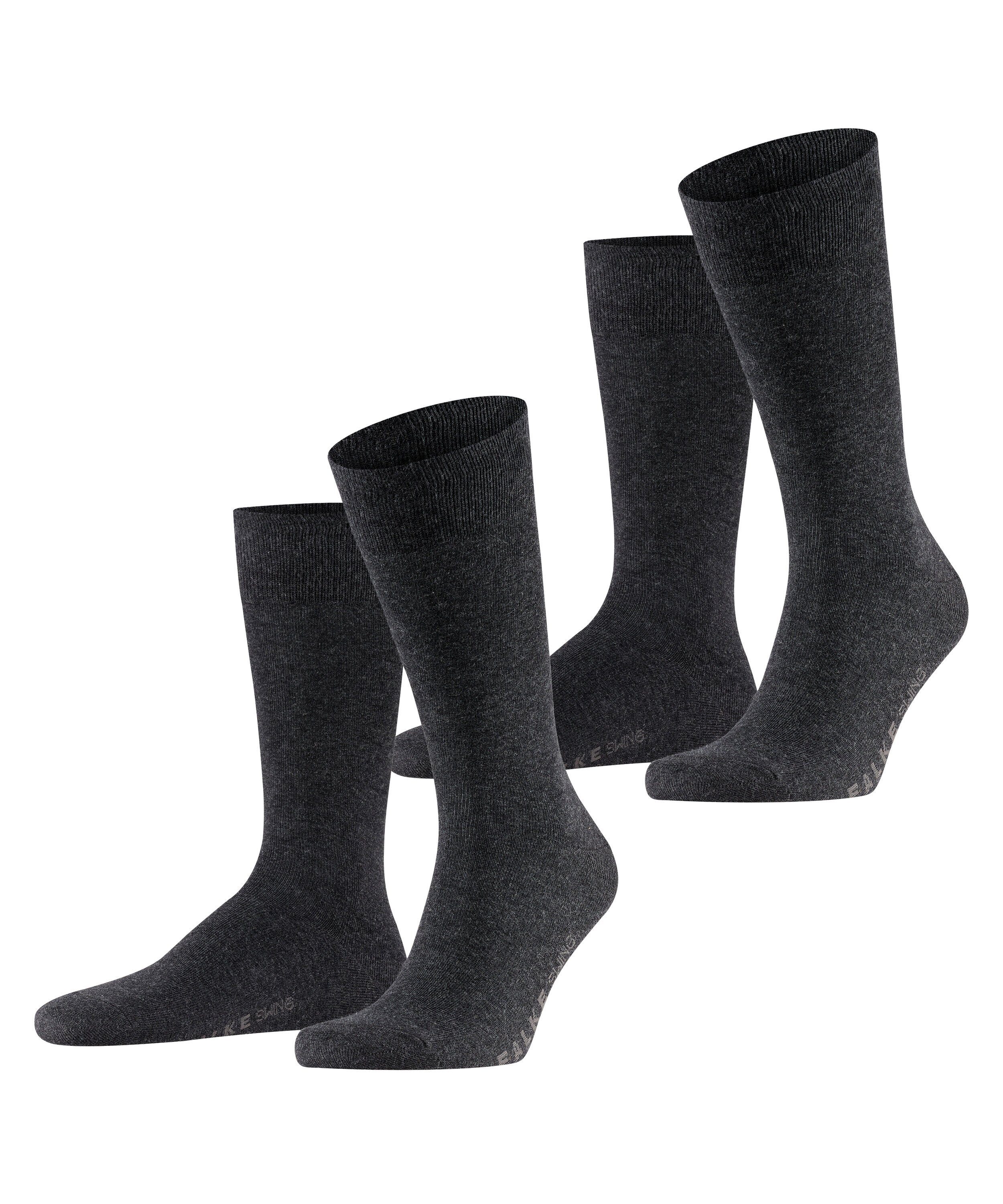 Swing Socken (2-Paar) (3080) FALKE anthra.mel 2-Pack