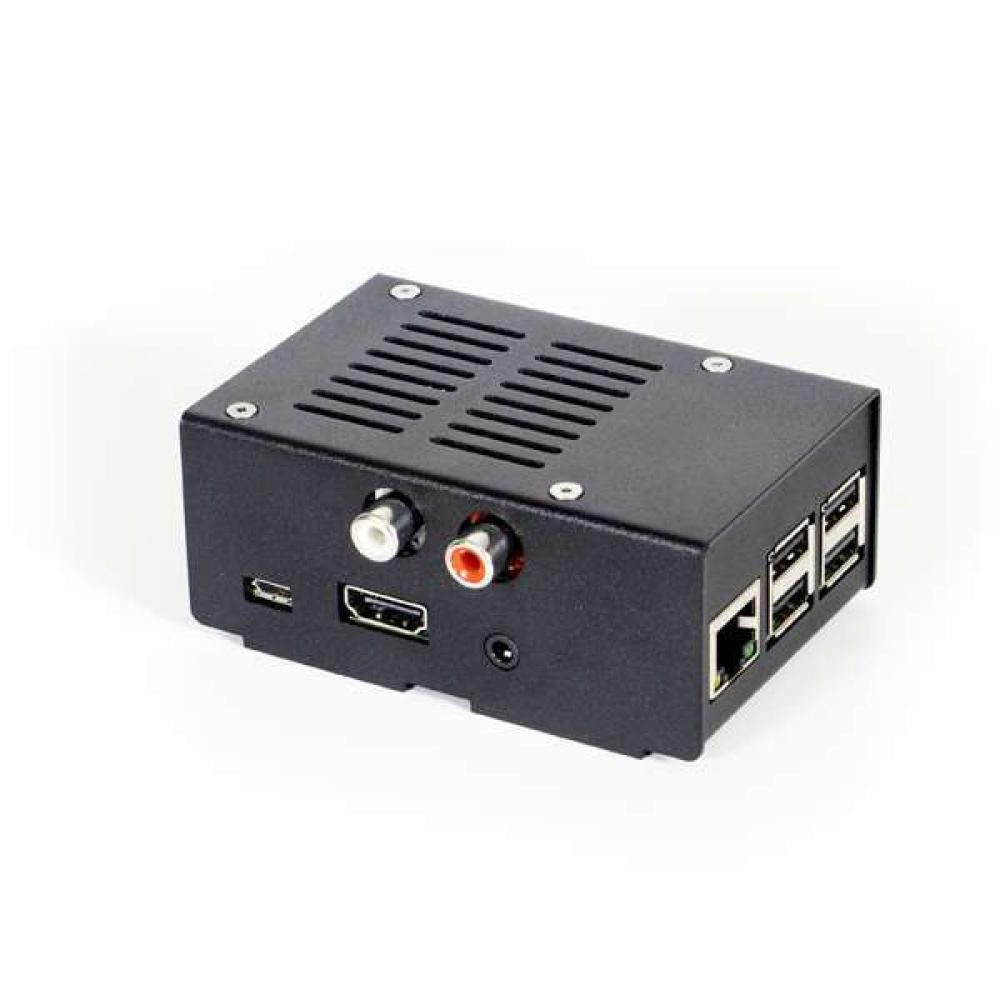 HiFiBerry Корпуса ПК Stahl Gehäuse für HiFiBerry DAC+ und Raspberry Pi 3, 2 Modell B / B+ -