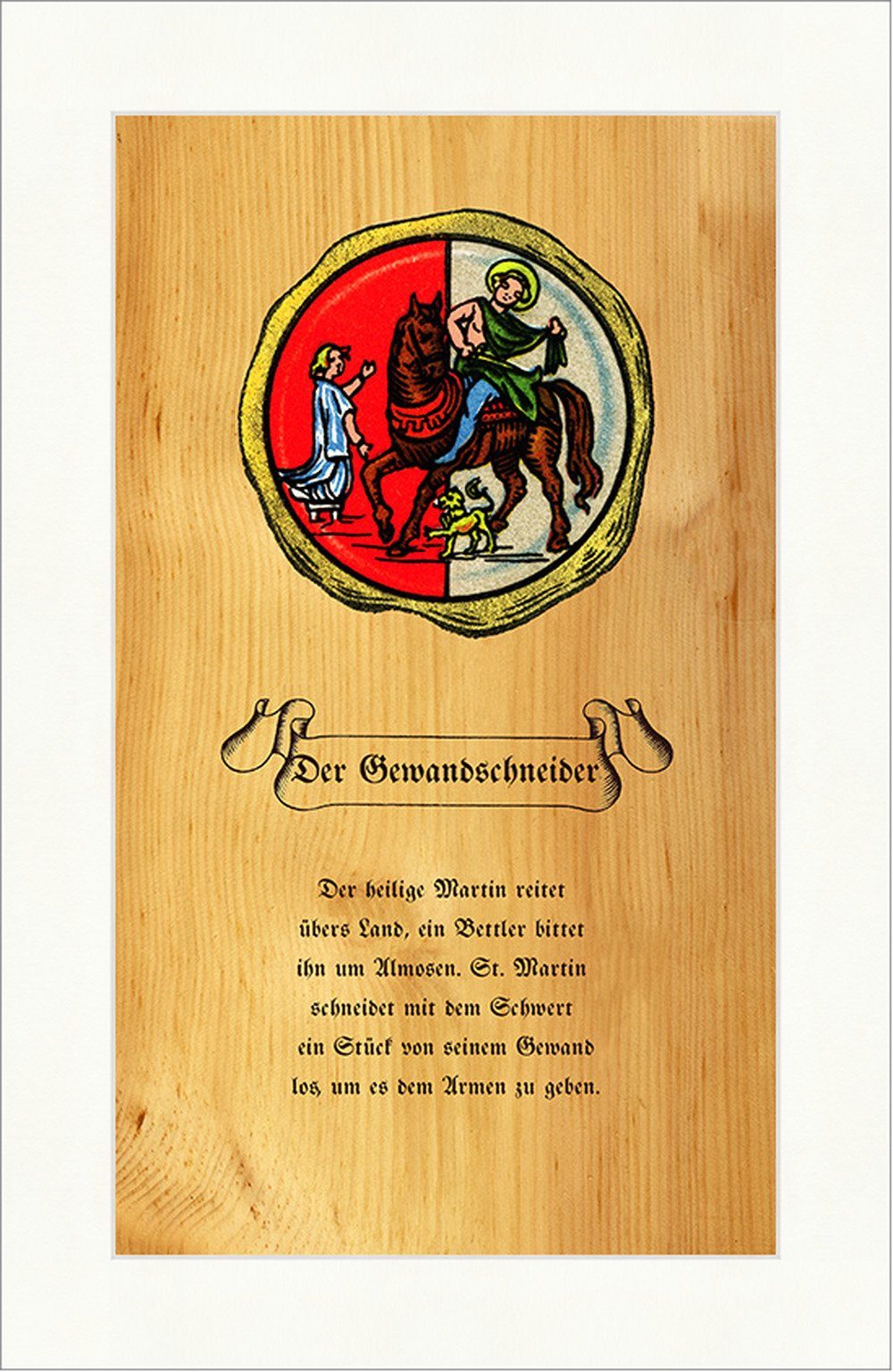 Kunstdruck Der Gewandschneider Clothes Pine Zirbenholz Arve