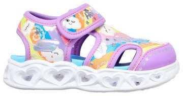 Skechers Kids HEART LIGHTS SANDALS CUTIE CLOUDS Sandale mit farbenfrohen Print