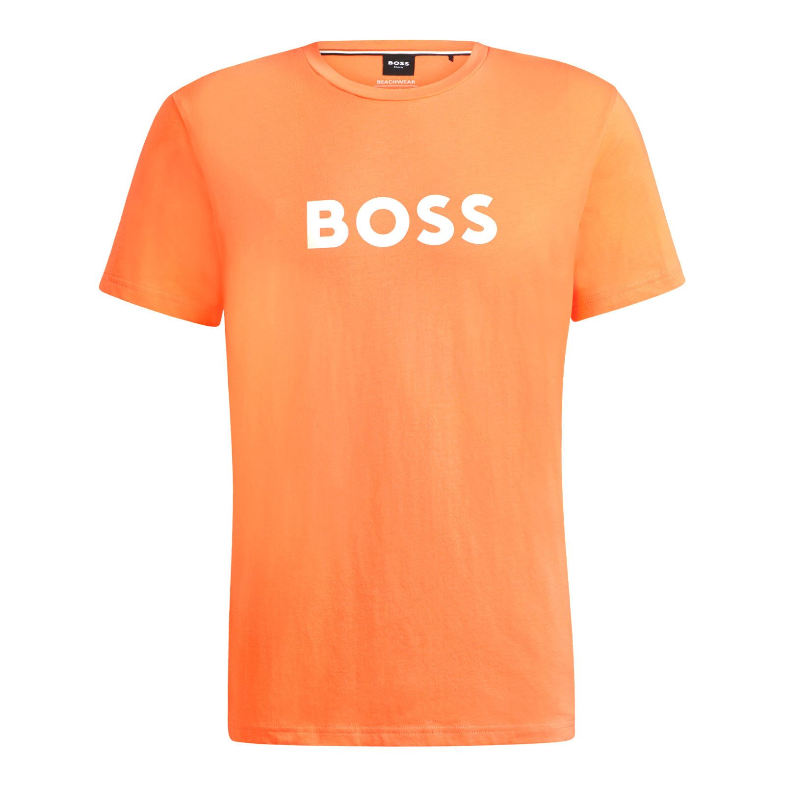 BOSS T-Shirt T-Shirt RN mit großem Markenprint auf der Brust