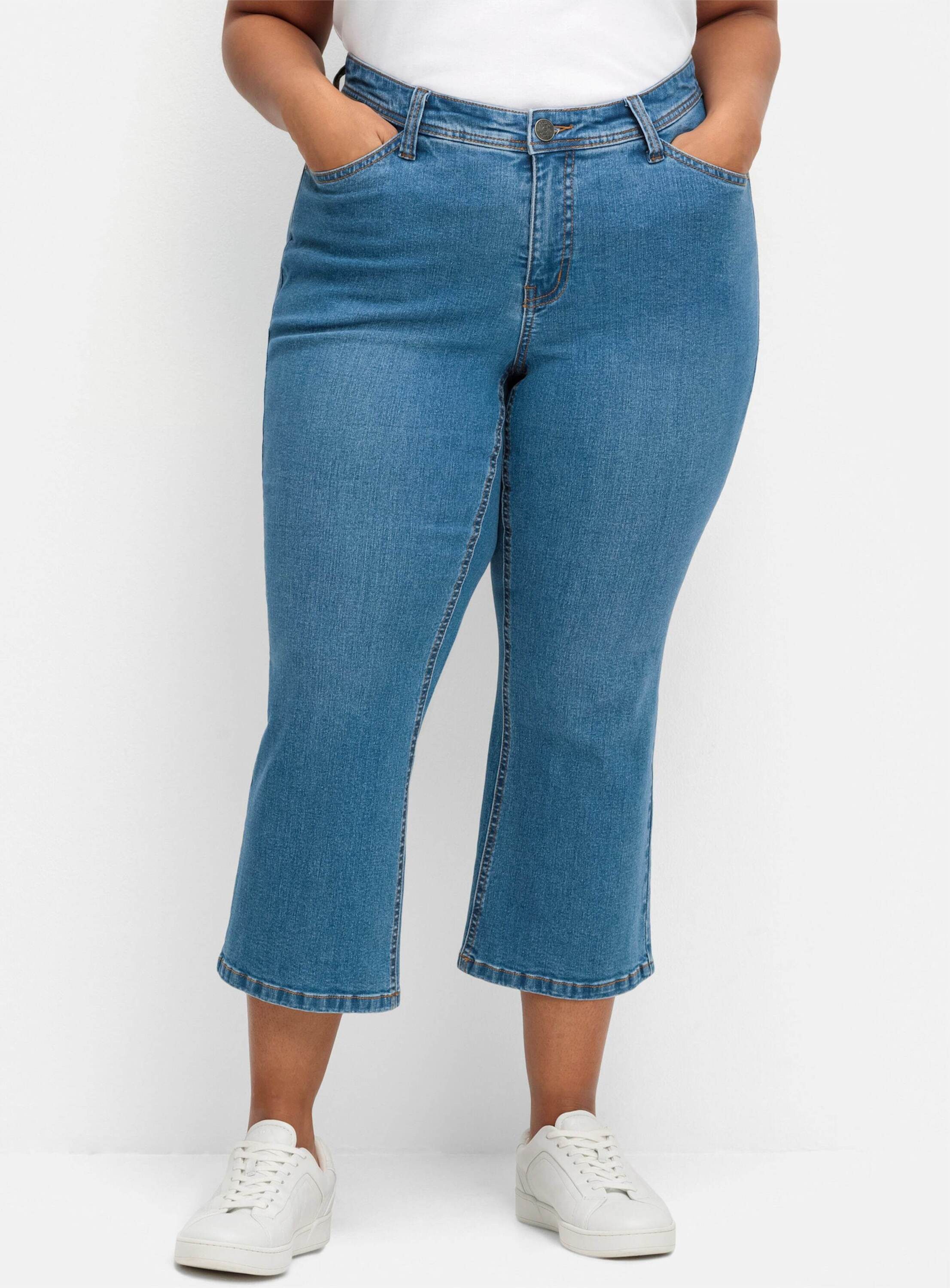 Sheego Jeansshorts 7/8-Jeans