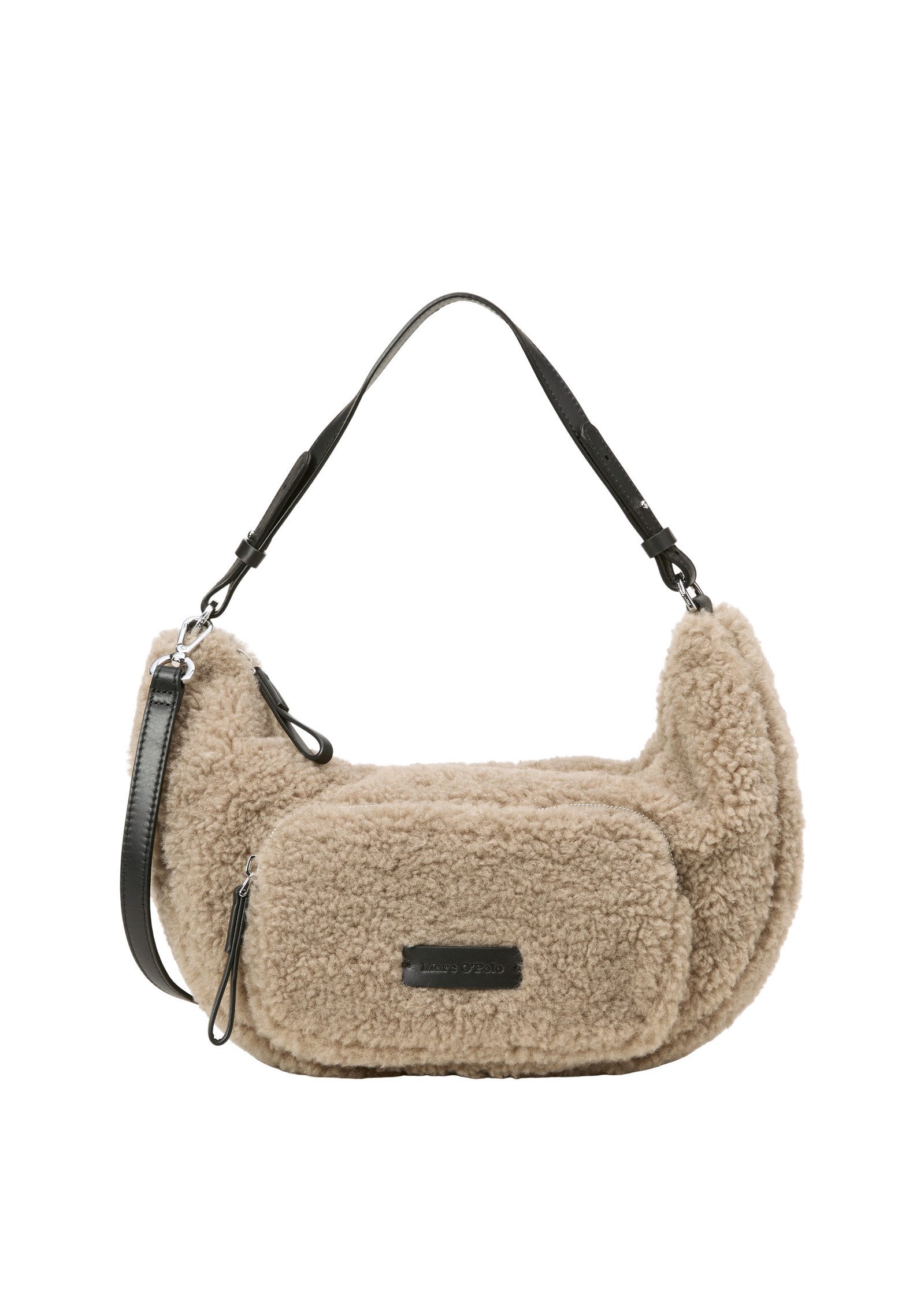 Marc O'Polo Umhängetasche aus weichem Teddyfell günstig online kaufen