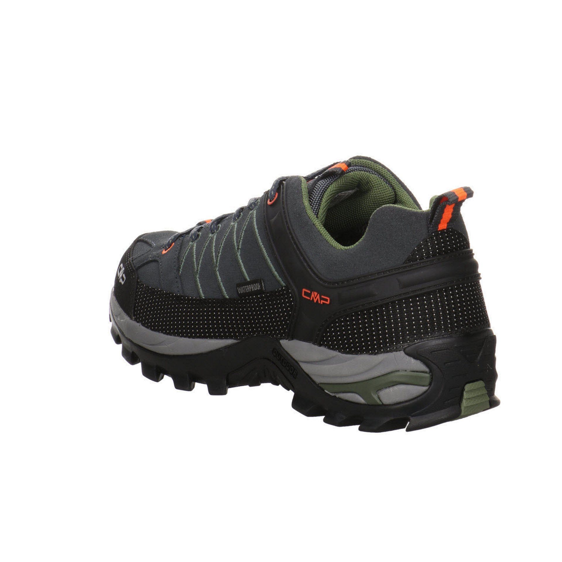CMP Herren Outdoor Schuhe Rigel Outdoorschuh Low Grau Leder-/Textilkombination Outdoorschuh (03201805)