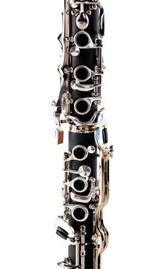 Classic Cantabile Klarinette CLK-20 Komplett Set - aus ABS Kunststoff, Deutsch, 20 Klappen, 6 Ringe - Ebonit-Korpus in Echtholzstil