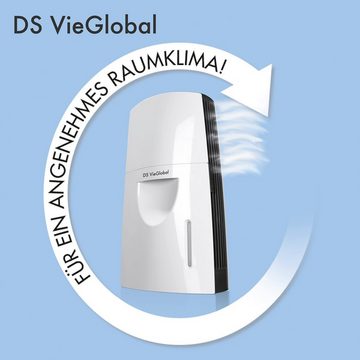 DS VieGlobal Luftbefeuchter Diffuser, Thermalsole-Set Verdunster & Thermalsole 2,5 l weiß/grau