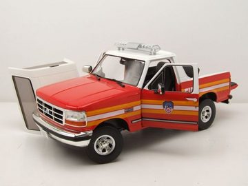 GREENLIGHT collectibles Modellauto Ford Bronco 1996 FDNY Fire Department New York City rot weiß Modellaut, Maßstab 1:18