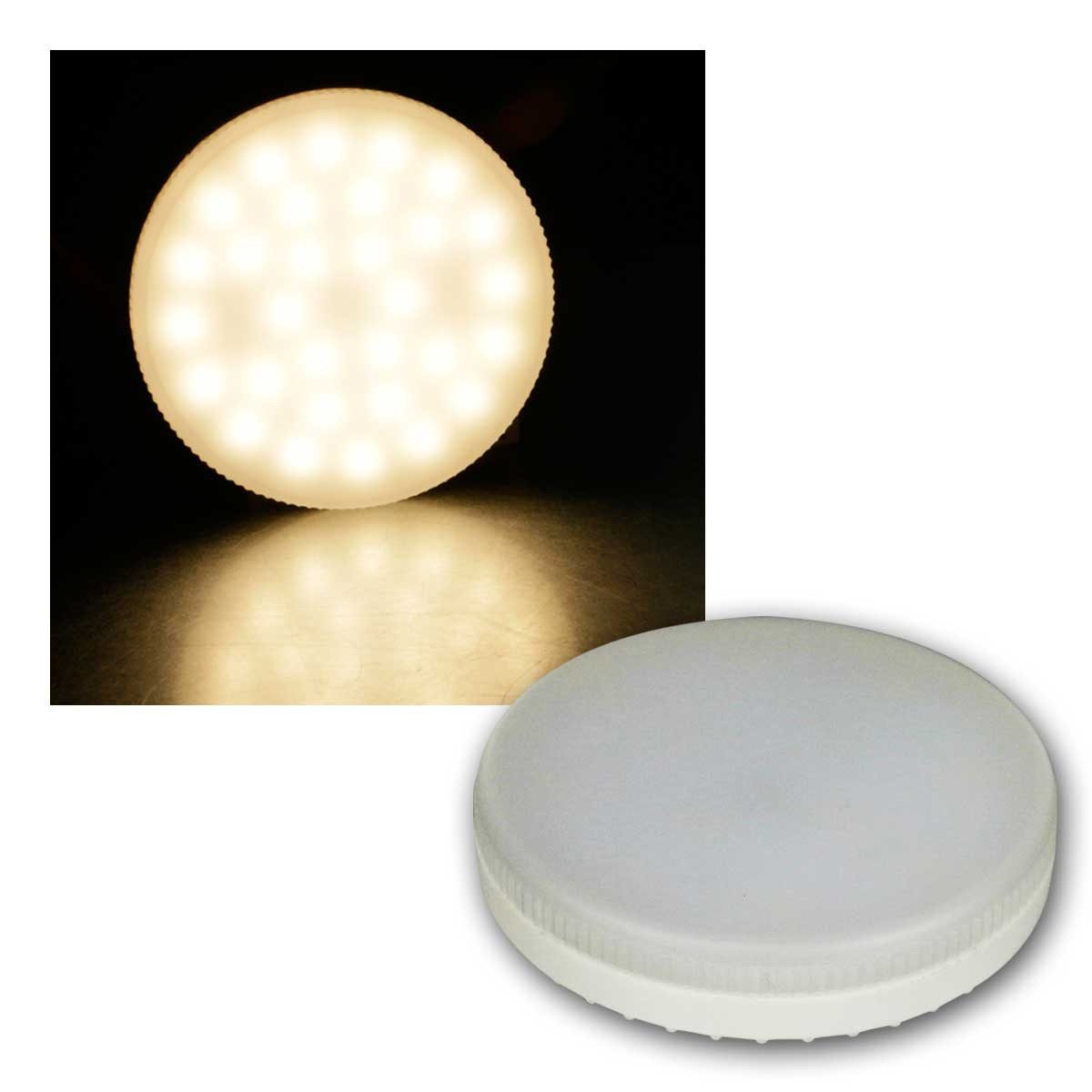 McShine LED-Leuchtmittel LED-Strahler "LS-653", GX53, 6W, 580lm warmweiß, warmweiß