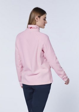 Polo Sylt Fleecejacke mit hochschließendem Kragen