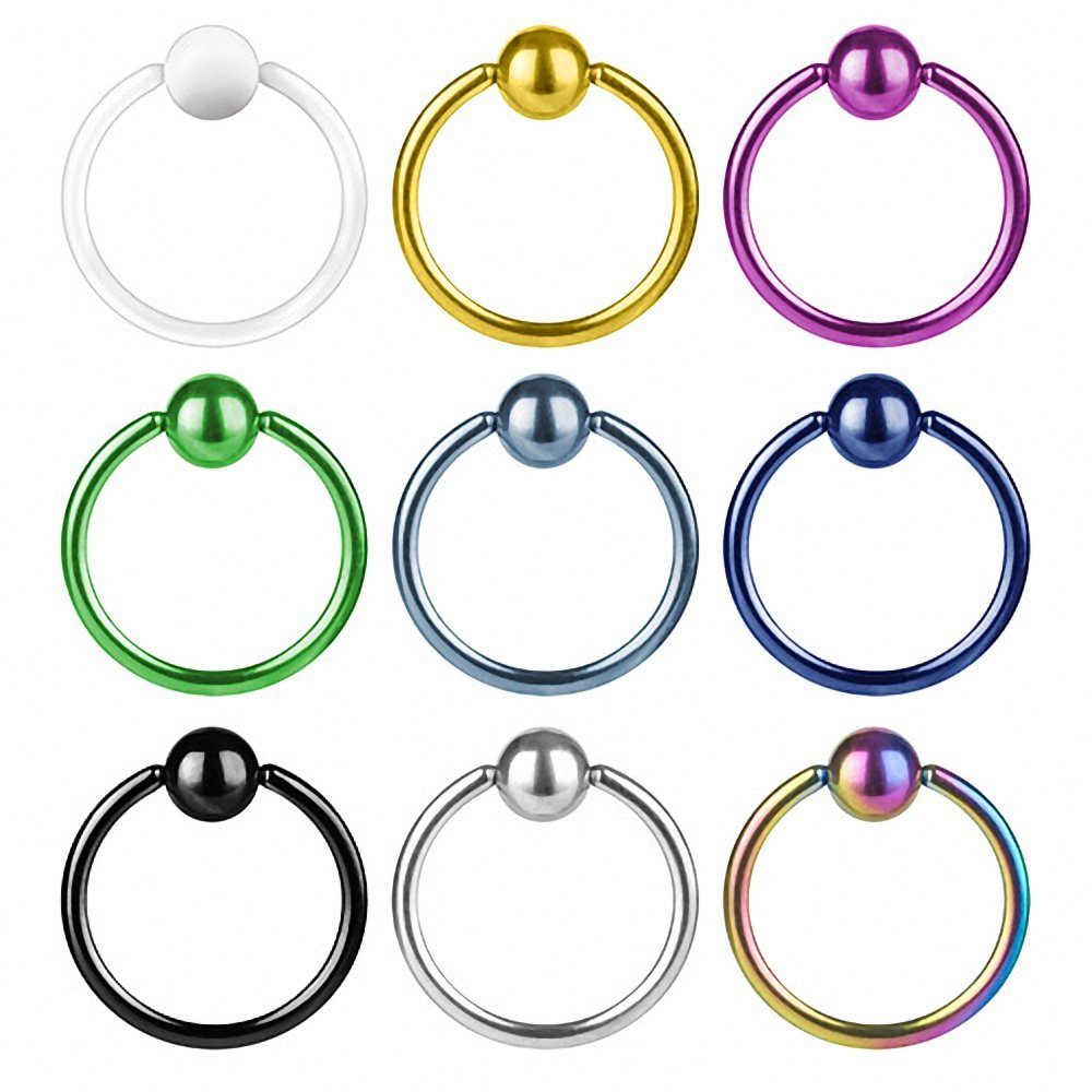 Taffstyle Intimpiercing Intim Piercing BCR Ring Klemm Ohr Nase Lippe Brust, günstig online kaufen