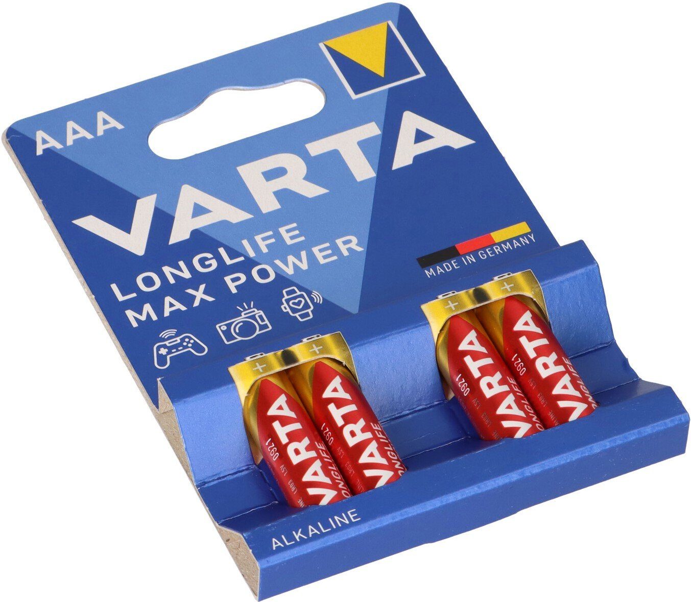 VARTA Varta 4703 Longlife Max Power Micro Batterie AAA 4er Blister Batterie