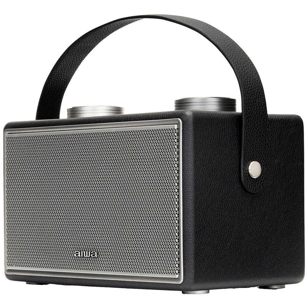 Kofferradio Bluetooth®, Radio Aiwa AUX, BSTU-800BK Schwarz/Silber UKW USB Aiwa