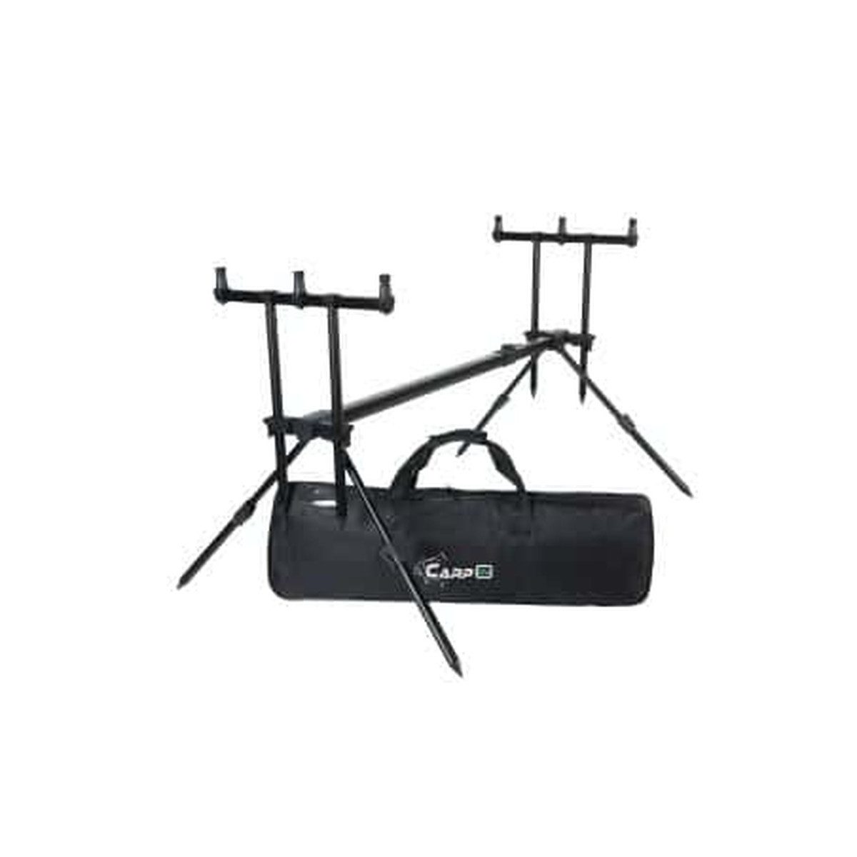CarpOn Angelzelt Leichtes Karpfenangeln Rod Pod System mit 3-Ruten Halterung, (1 tlg)