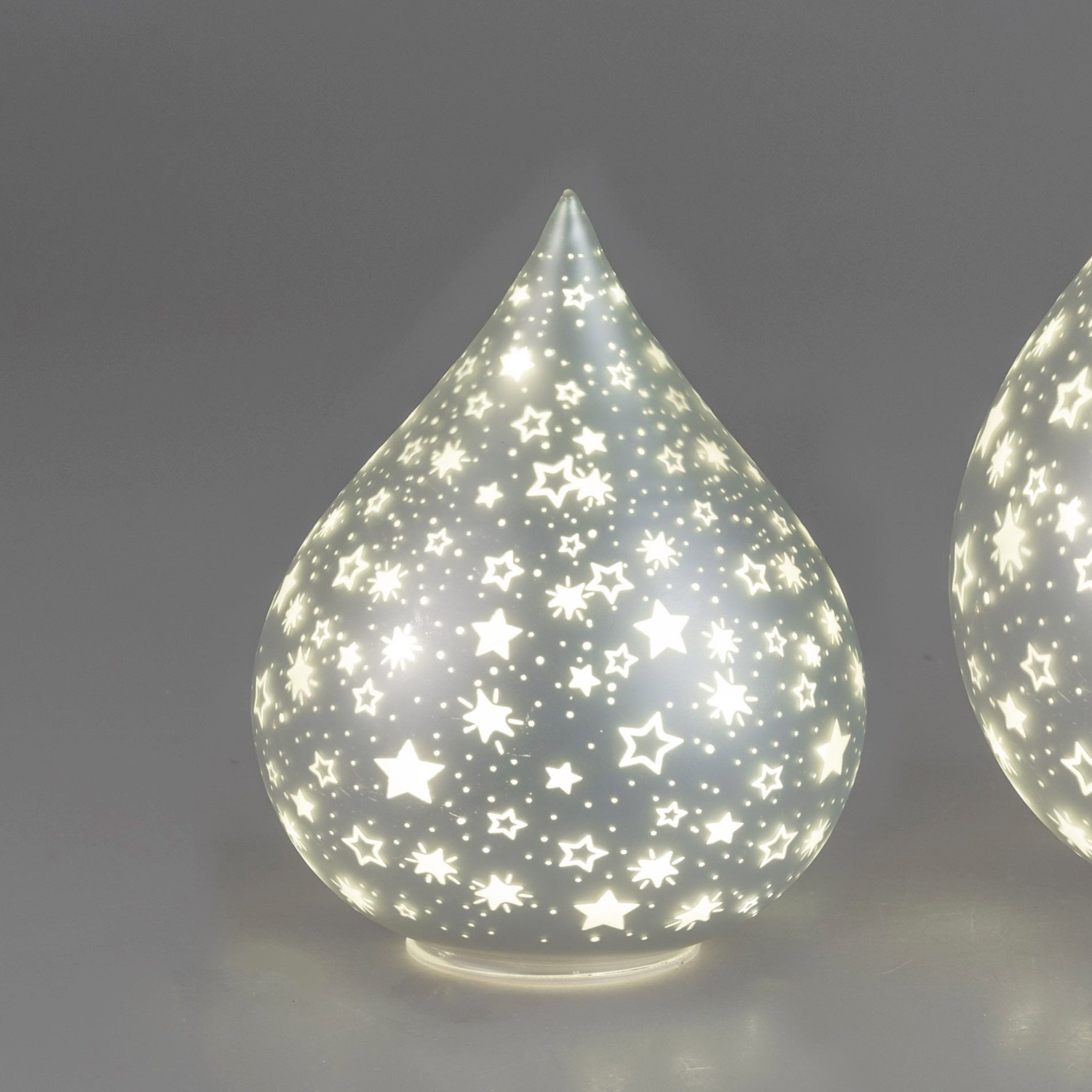 formano Nachttischlampe Silver Stars, Mit Timerfunktion, Silber, Motiv: Ste günstig online kaufen