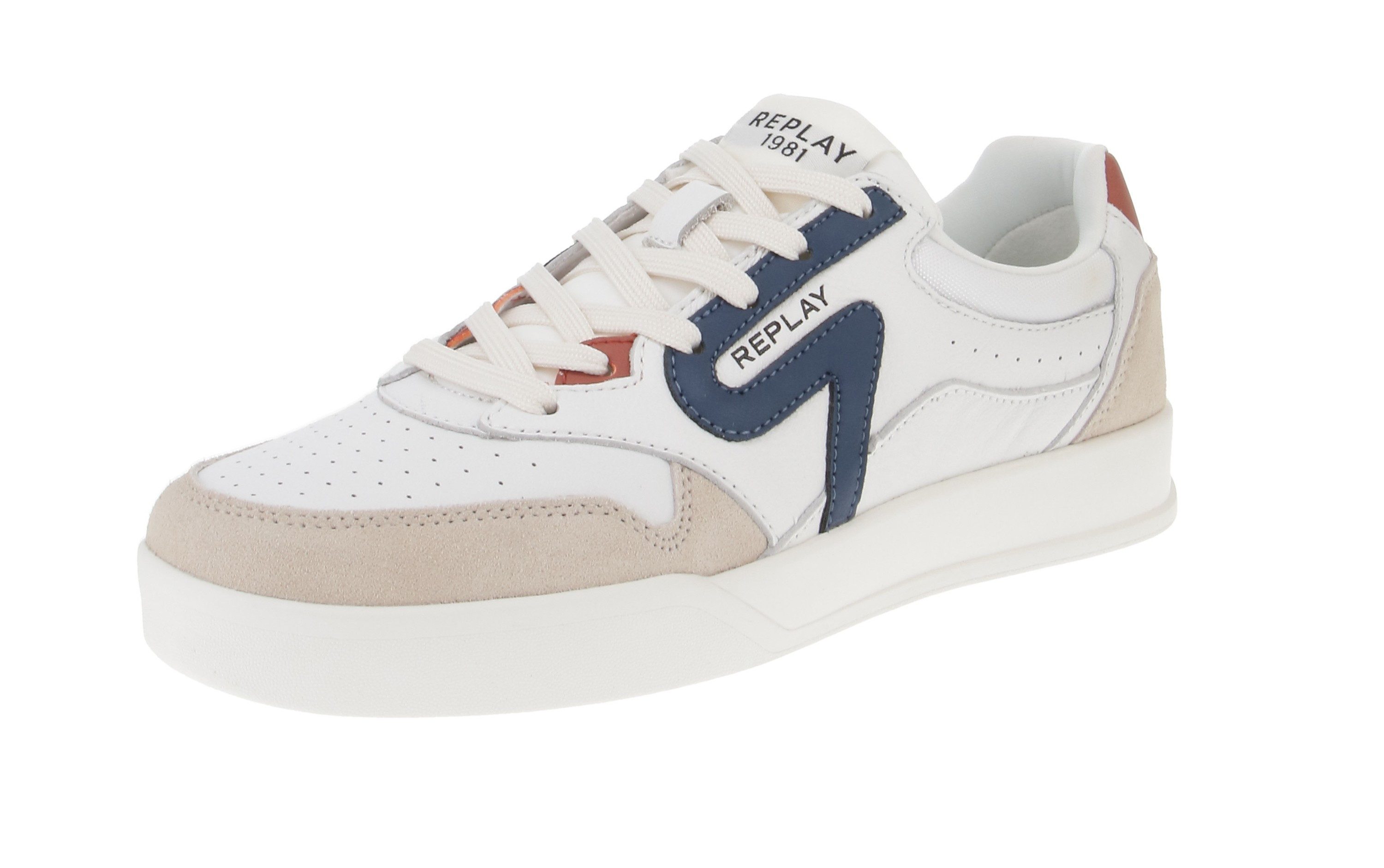 GMZ5N C0002L-121WhiteLt.Navy-41 Sneaker