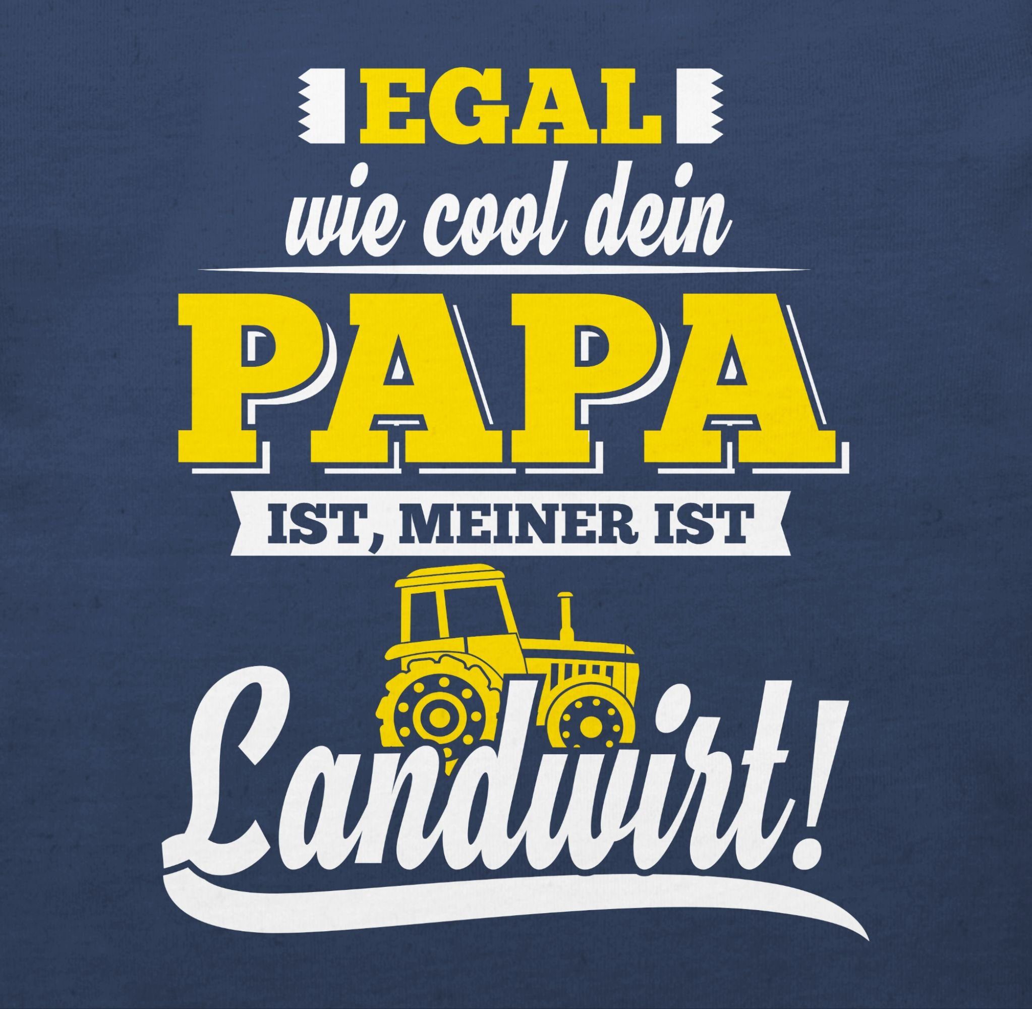 Landwirt ist Sprüche Cool Papa meiner 1 wie Blau Navy dein Egal Baby Shirtracer T-Shirt