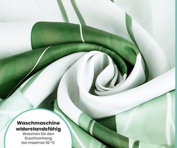 Caterize Duschvorhang Anti-Schimmel Strelitzia Polyester - Inkl. Ringe - Shower Curtains Breite 180 cm (1-tlg)