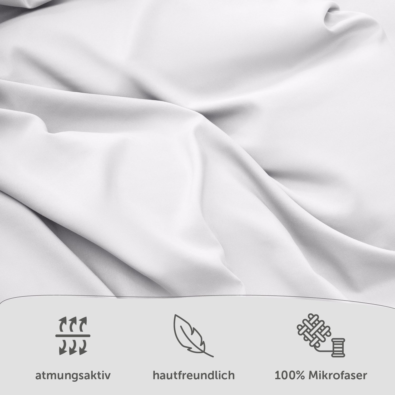 Blumtal Bettwäsche Oeko-TEX zertifizierte Mikrofaser Bettwäsche pflegeleicht & faltenfrei, Mikrofaser, Bettbezüge aus Atmungsaktivem Mikrofaser