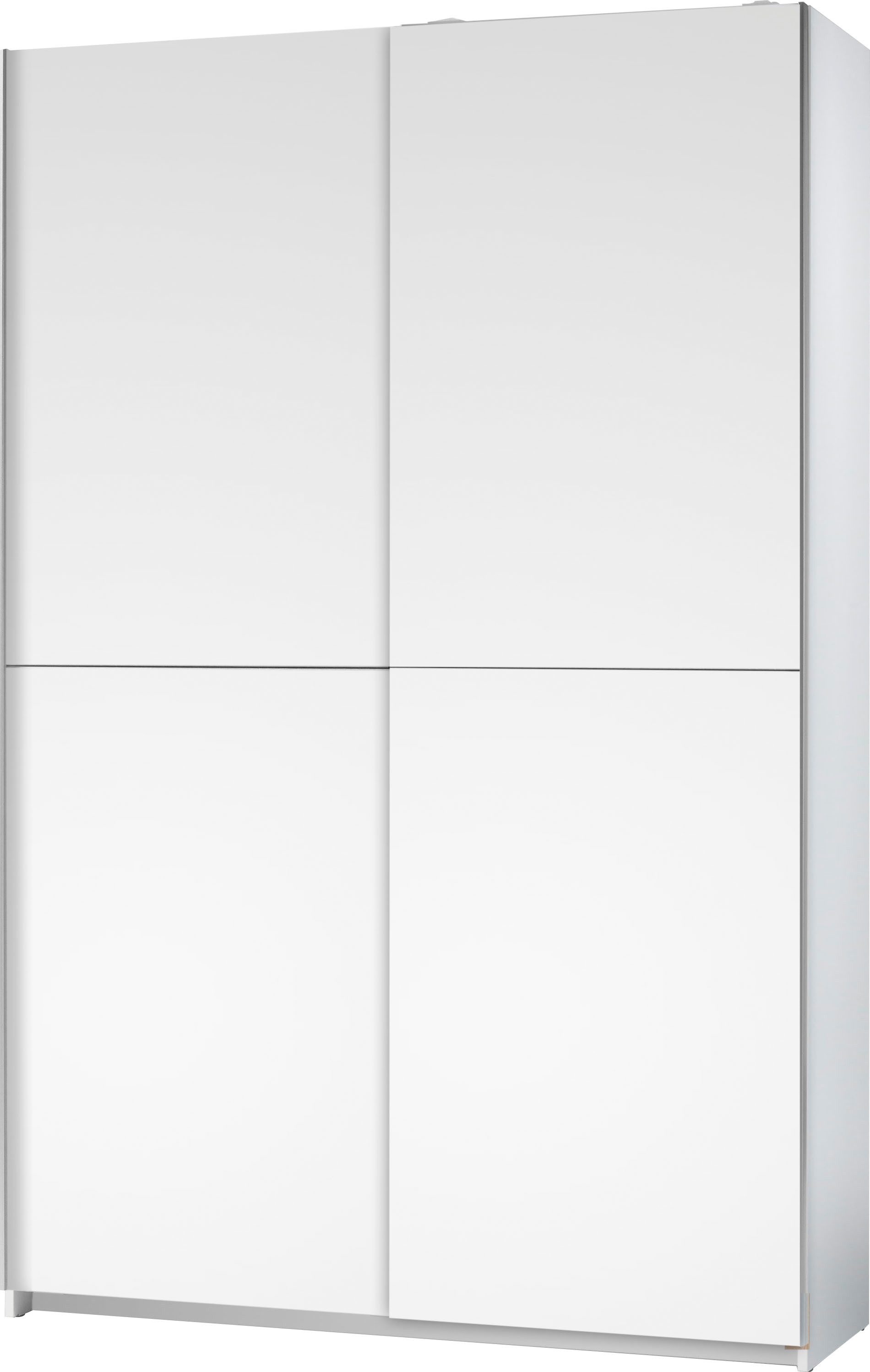 Schlafkontor Schwebetürenschrank Heimo/Fast Schrank Kleiderschrank Garderobe OTTO´s CHOICE geringe Tiefe, ausziehbarer Kleiderstange, Garderobenschrank, 6 Böden